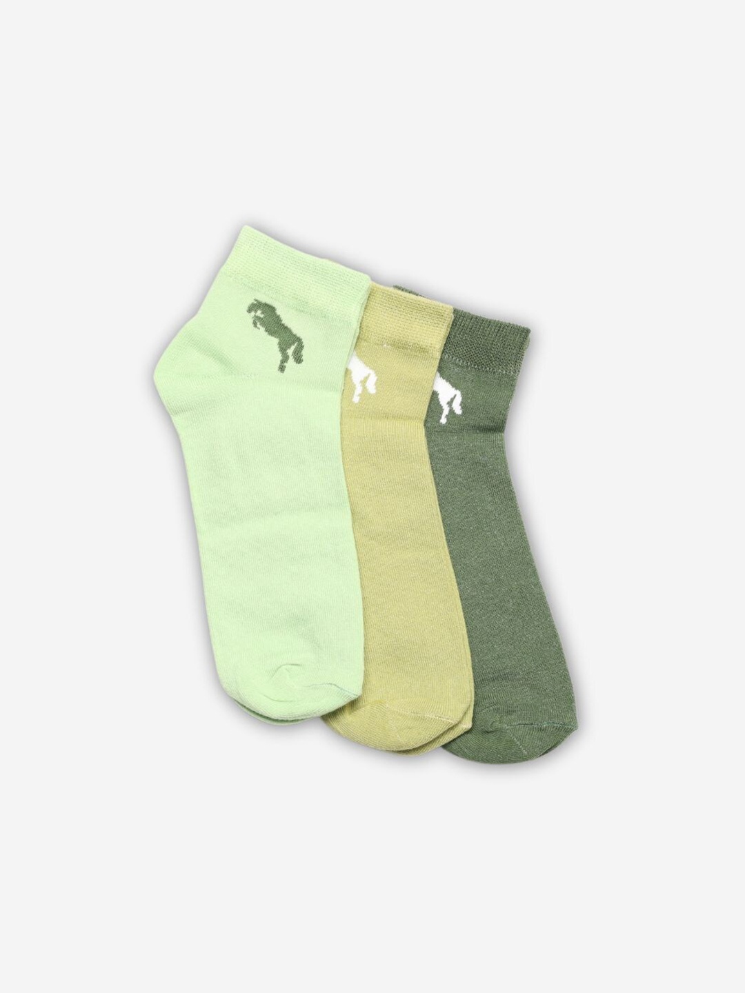 JUMP USA Women Pack Of 3 Assorted Ankle-Length Trendy Socks
