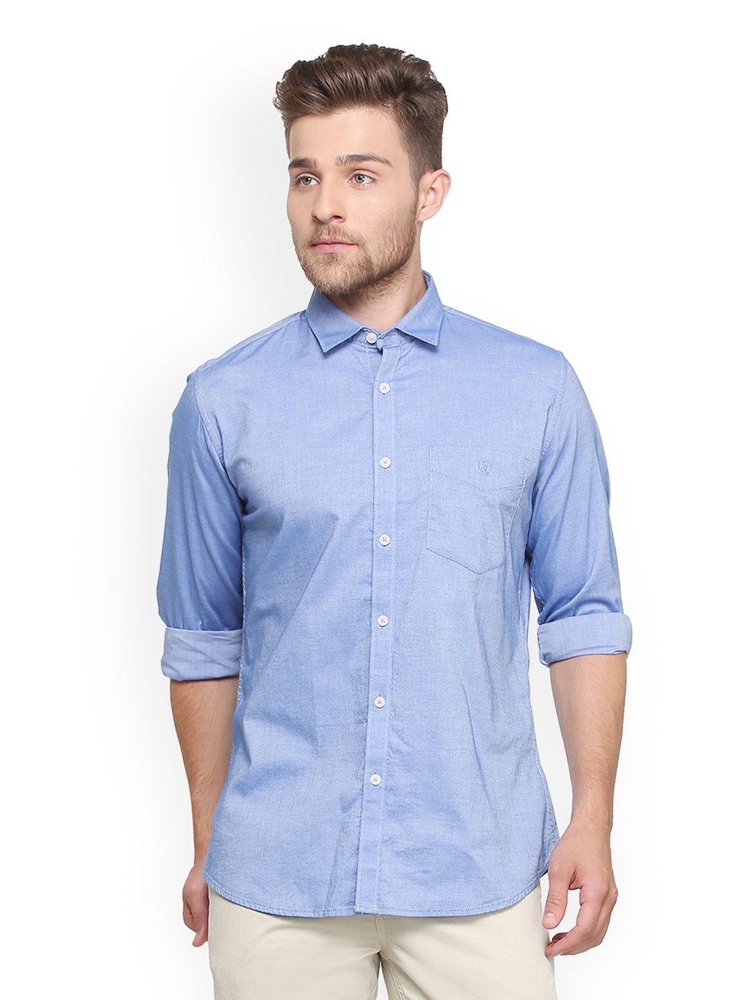 

Van Heusen Sport Men Purple Regular Fit Solid Casual Shirt