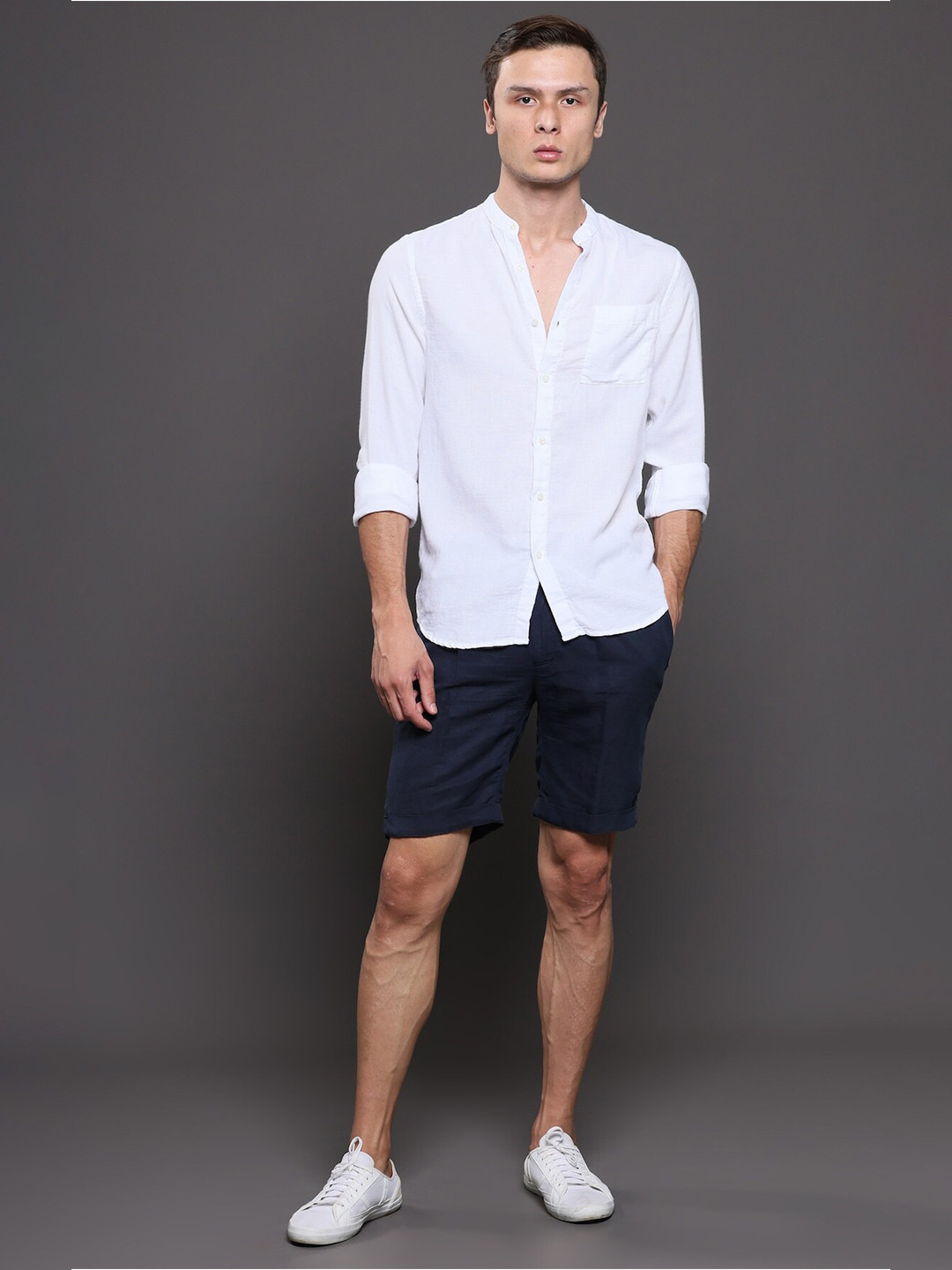 

POE Smart Slim Fit Pure Cotton Casual Shirt, White