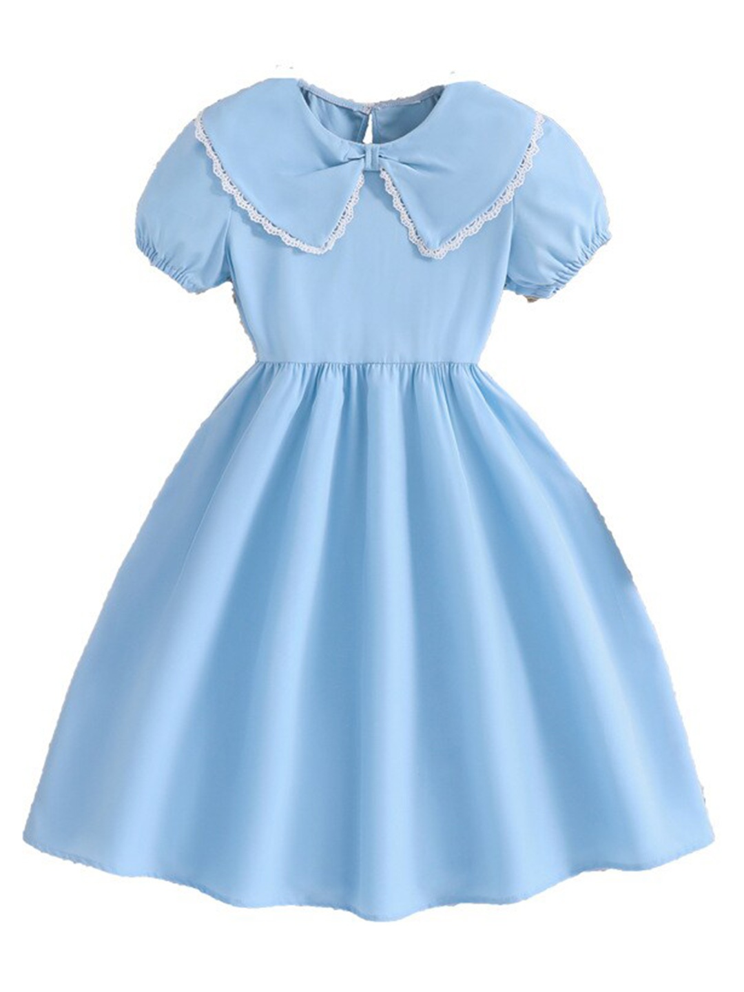 

StyleCast x Revolte Girls Blue Puff Sleeve Fit & Flare Maxi Dress