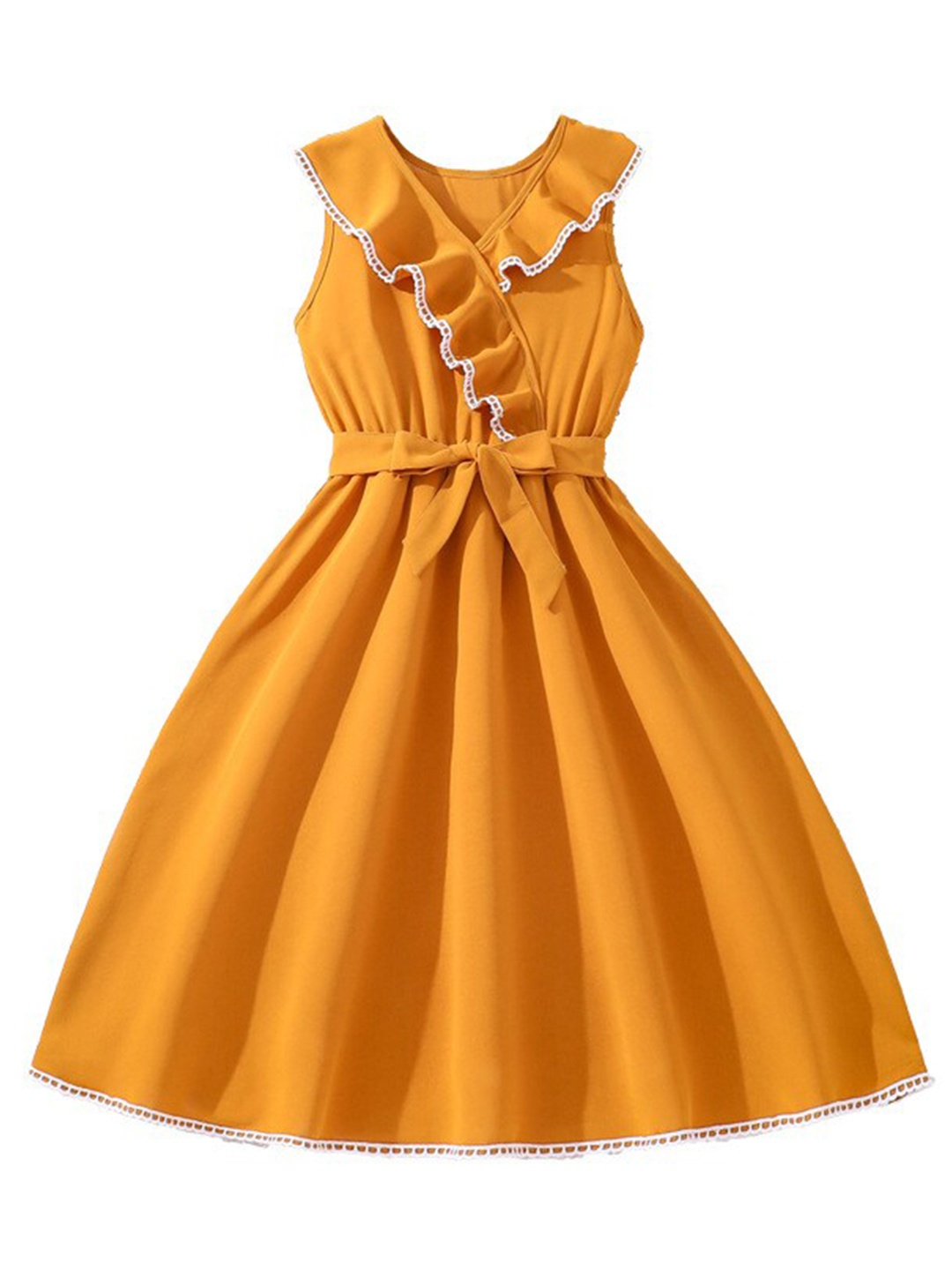 StyleCast x Revolte Girls Yellow Maxi Midi Dress