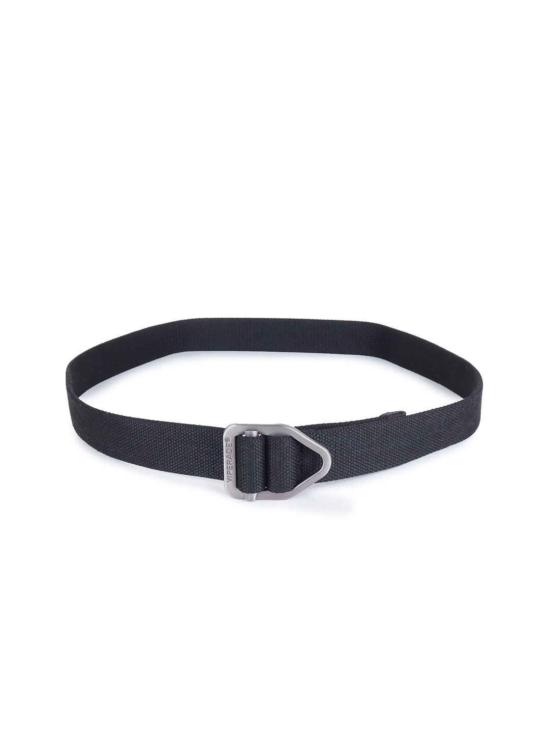 

Zacharias Men Textured Cotton Belt, Black