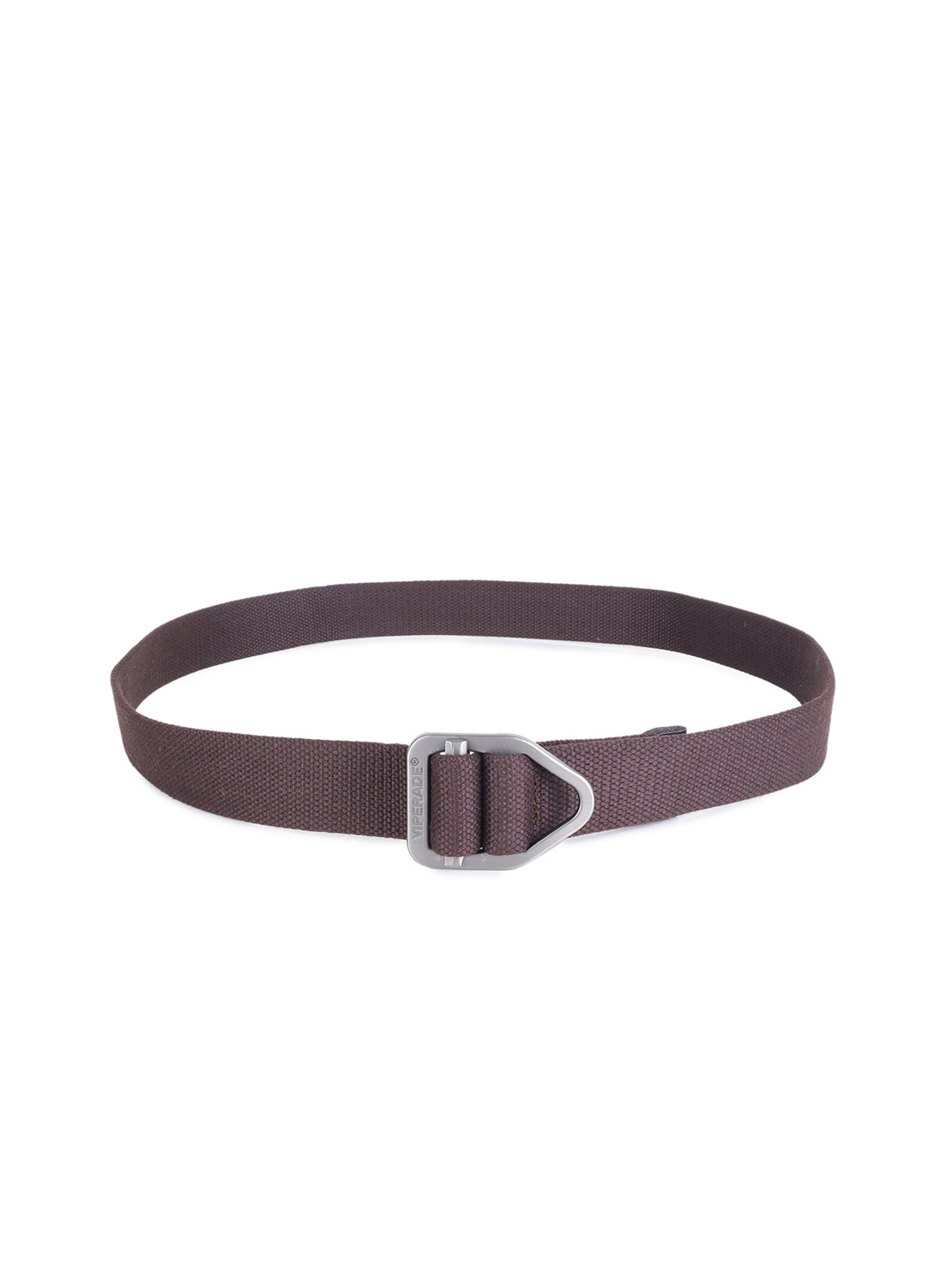 Zacharias Men Textured Cotton Belt, Brown
