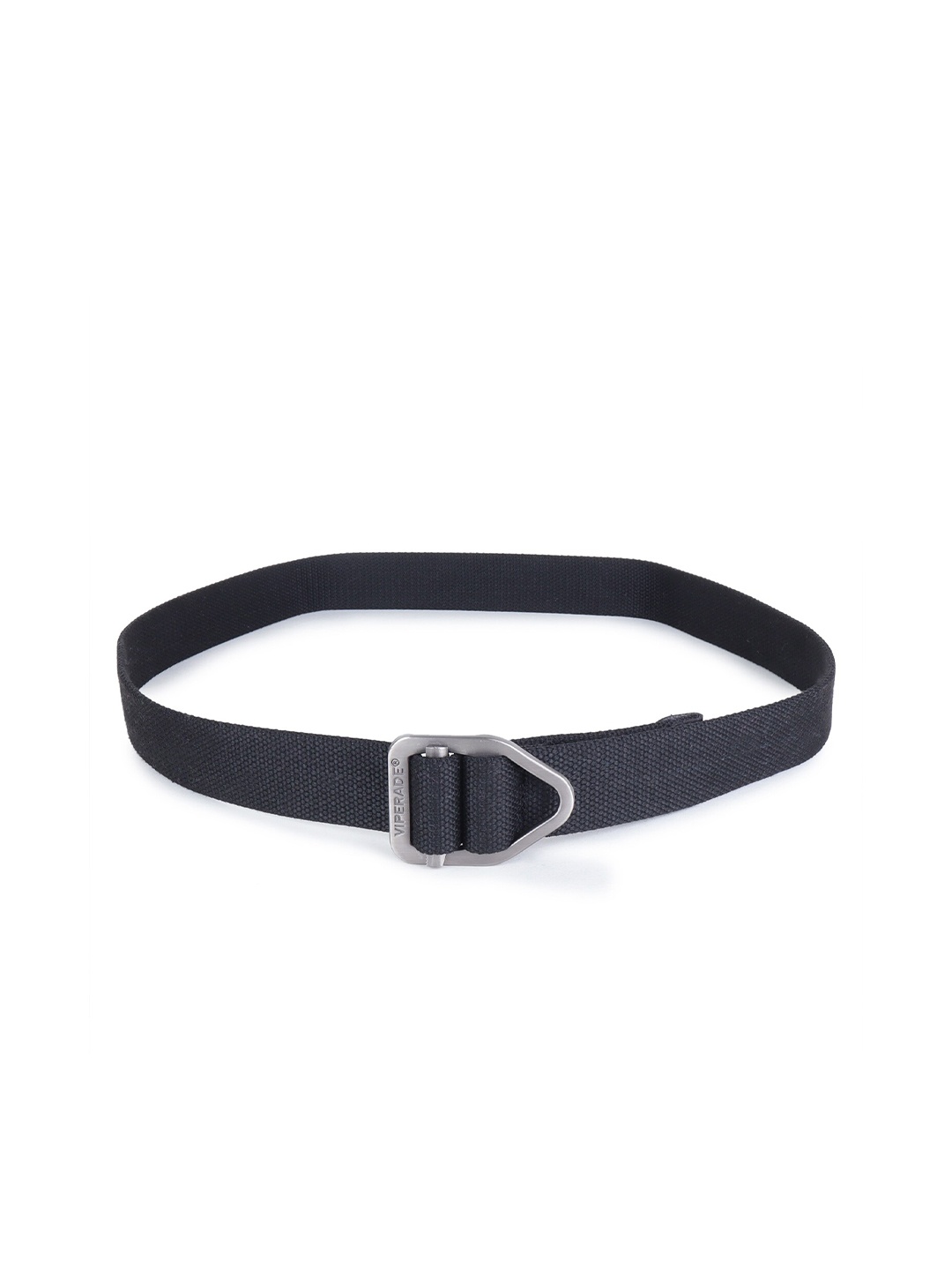 

Zacharias Men Textured Cotton Canvas Belt, Black