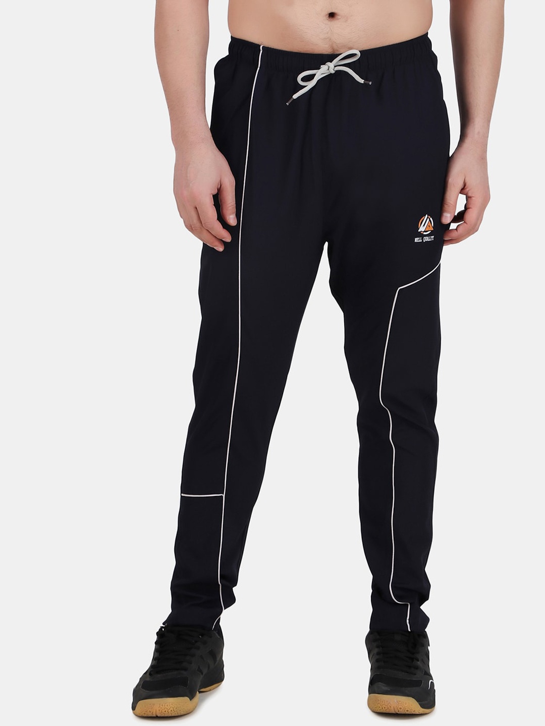 

WELL QUALITY Men Mid Rise Sports Track Pants, Navy blue