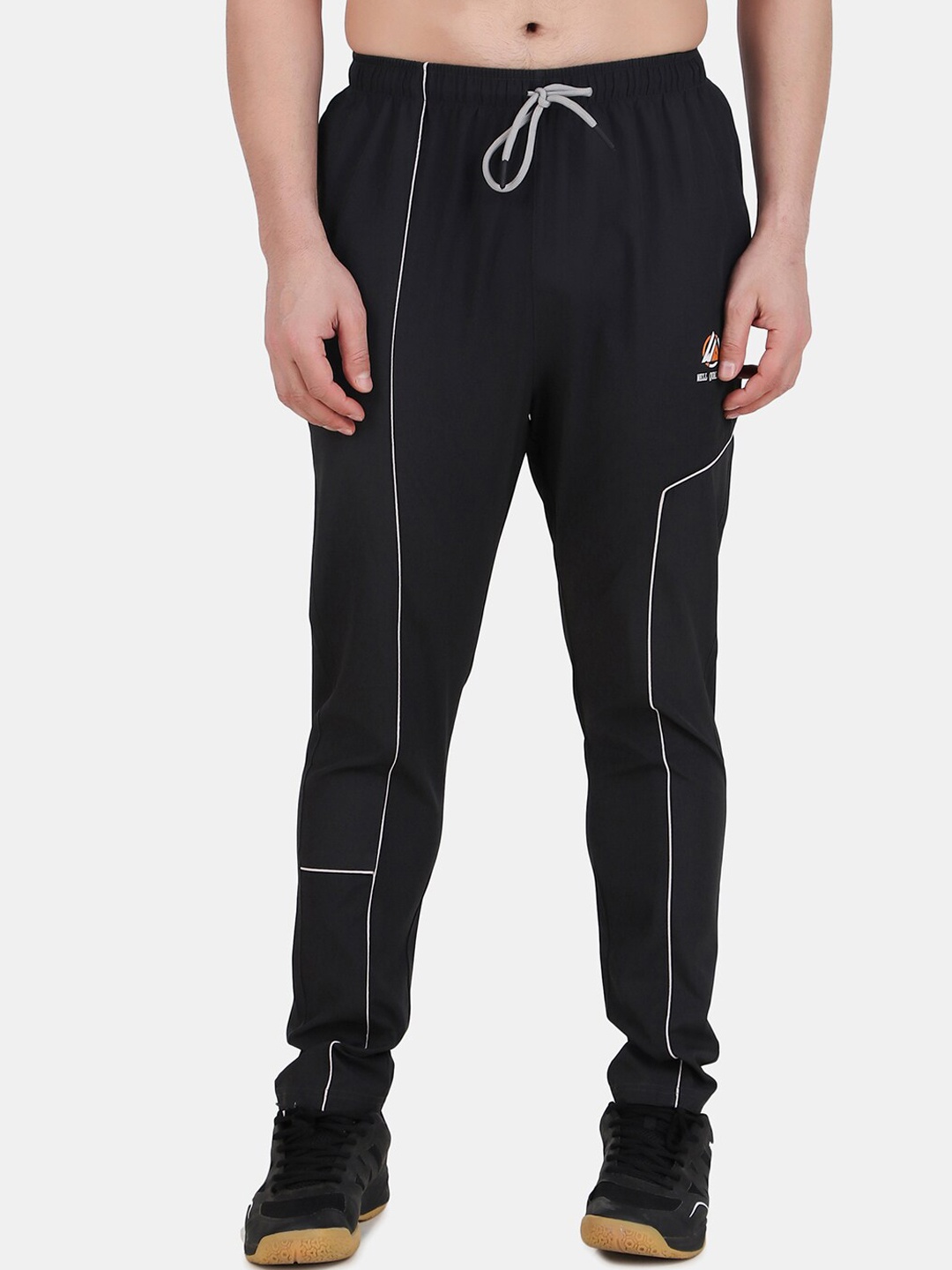 

WELL QUALITY Men Mid Rise Sports Track Pants, Charcoal
