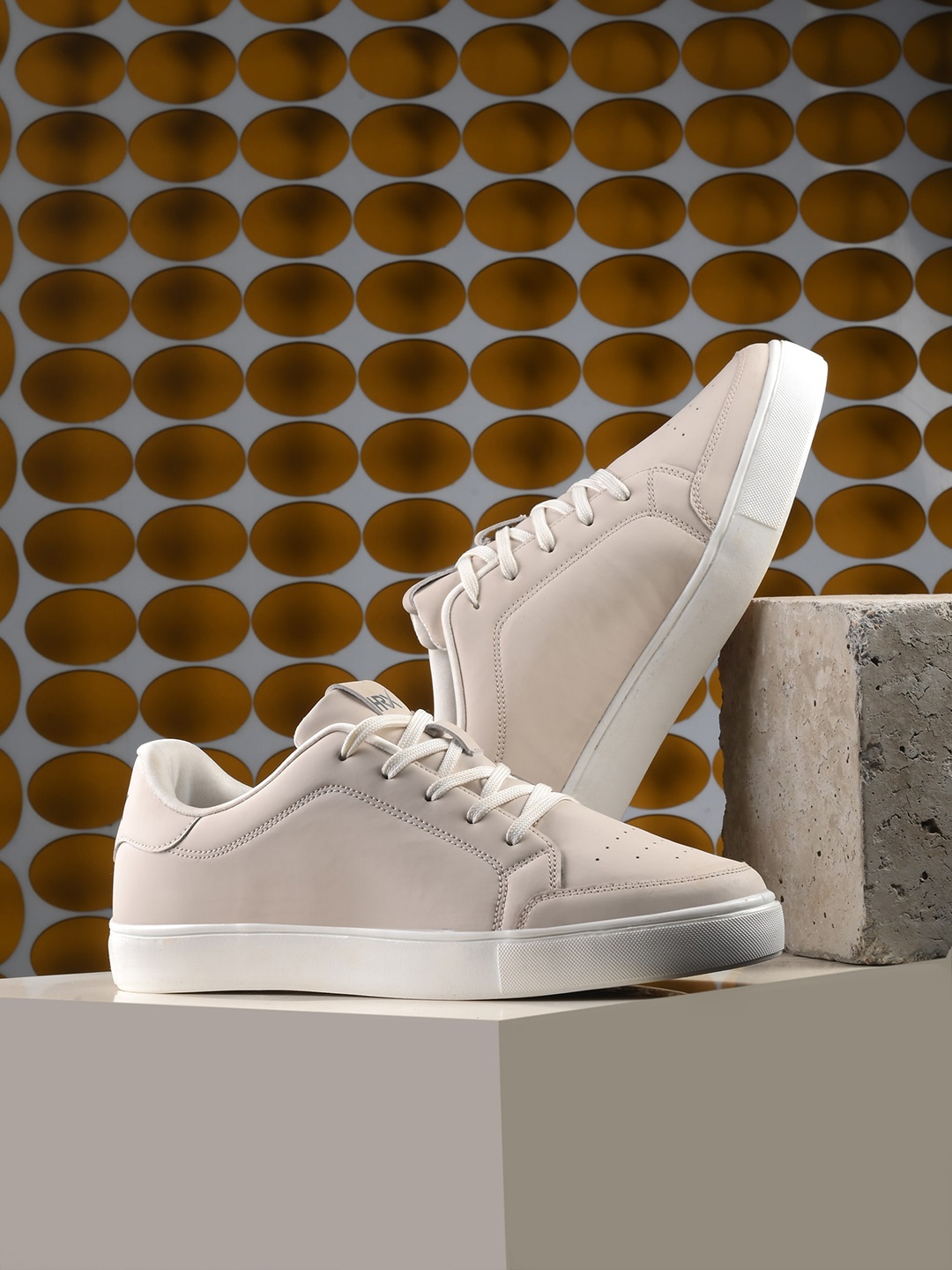HRX by Hrithik Roshan Men Off White Comfort Insole Sneakers