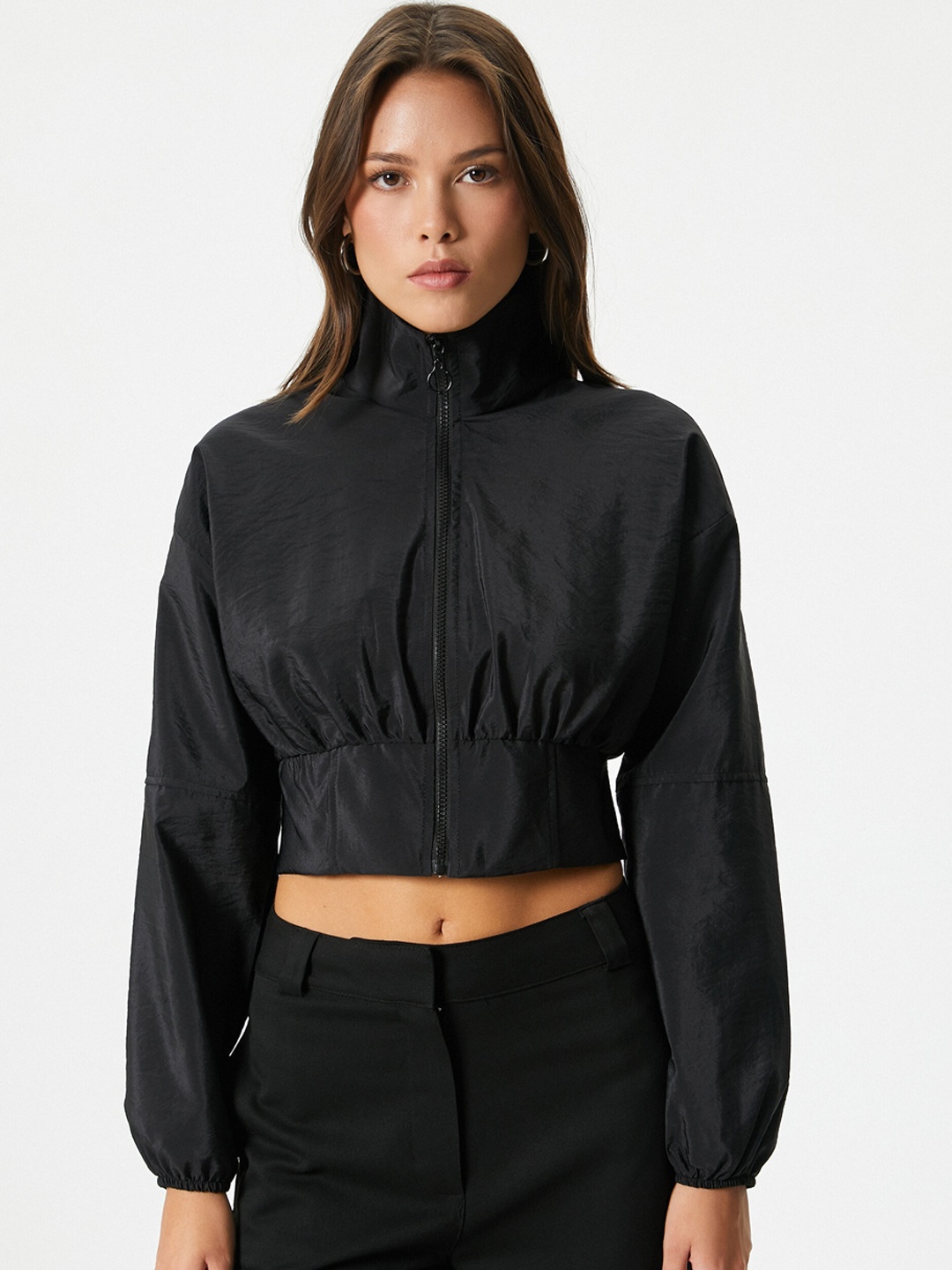

Koton Crop Biker Jacket, Black