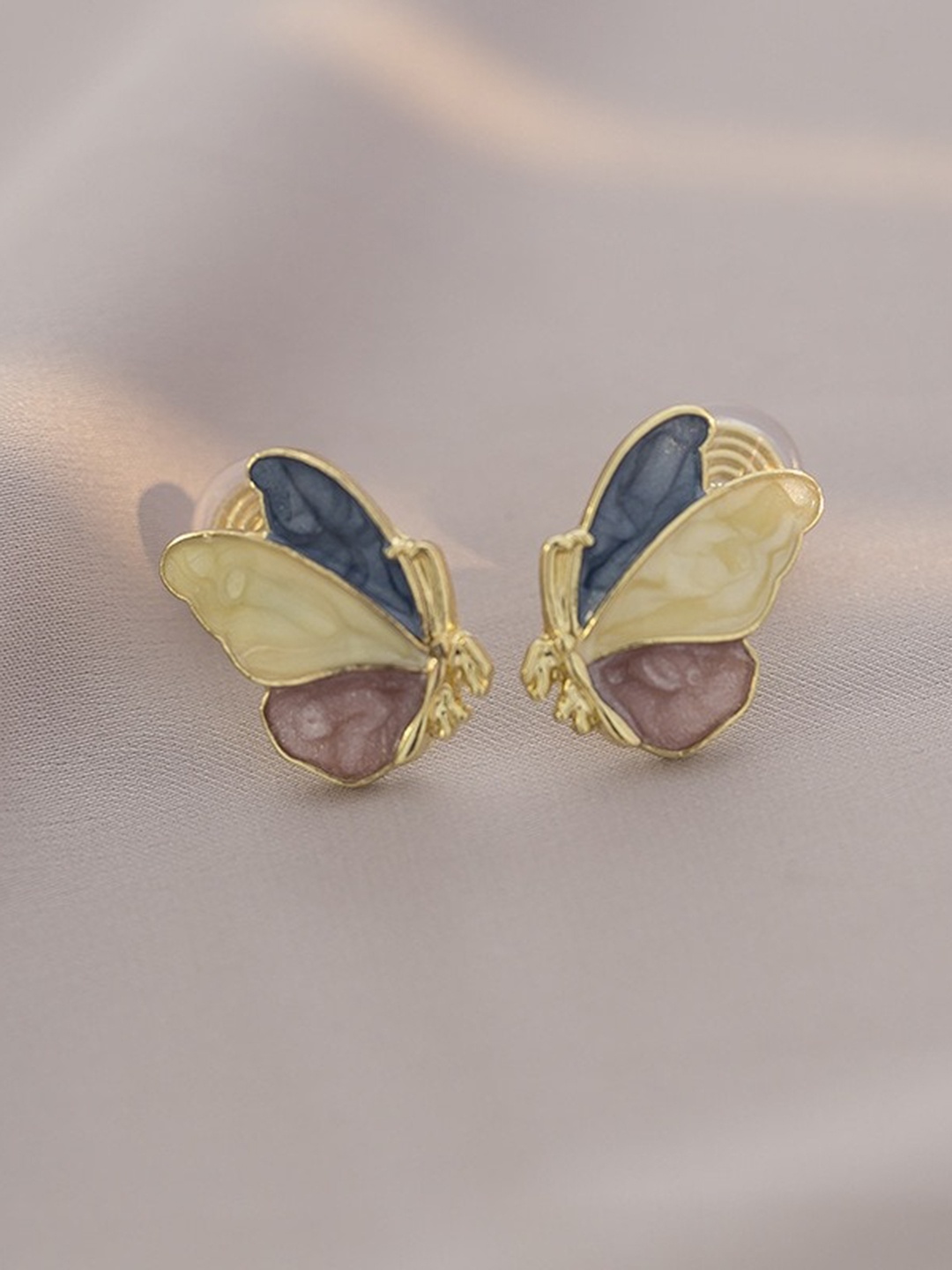 

MYKI Gold-Plated Contemporary Studs Earrings, Beige