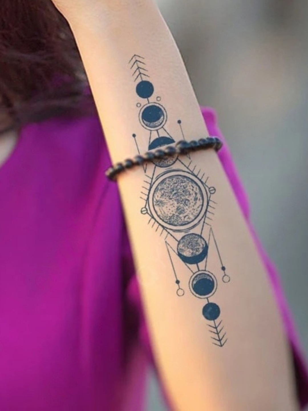 

LICK Realistic Semi Temporary Body Arrow & Star Tattoos, Blue