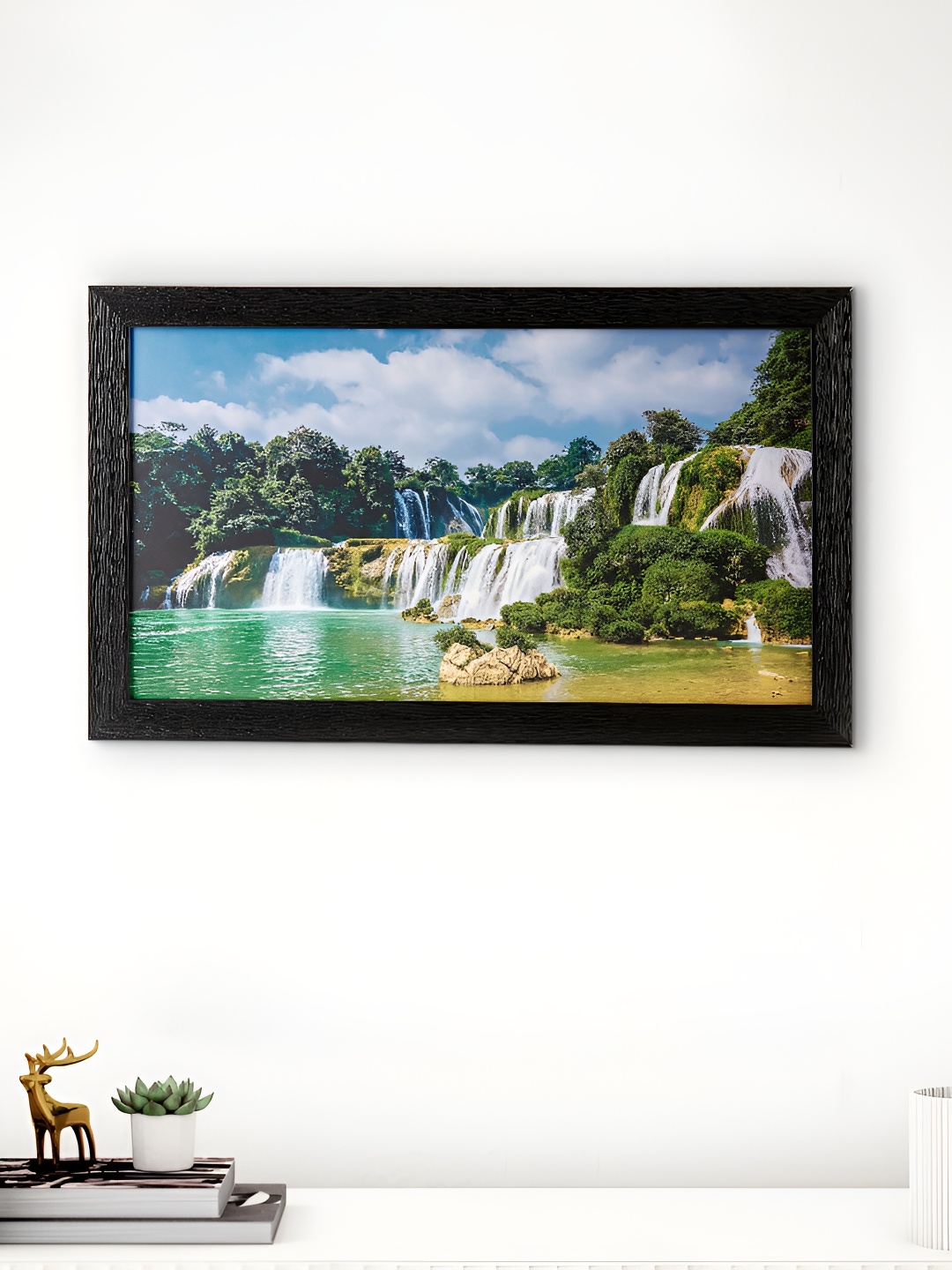 

Home Centre Blue & Black Printed Acrylic Wall Photo Frame