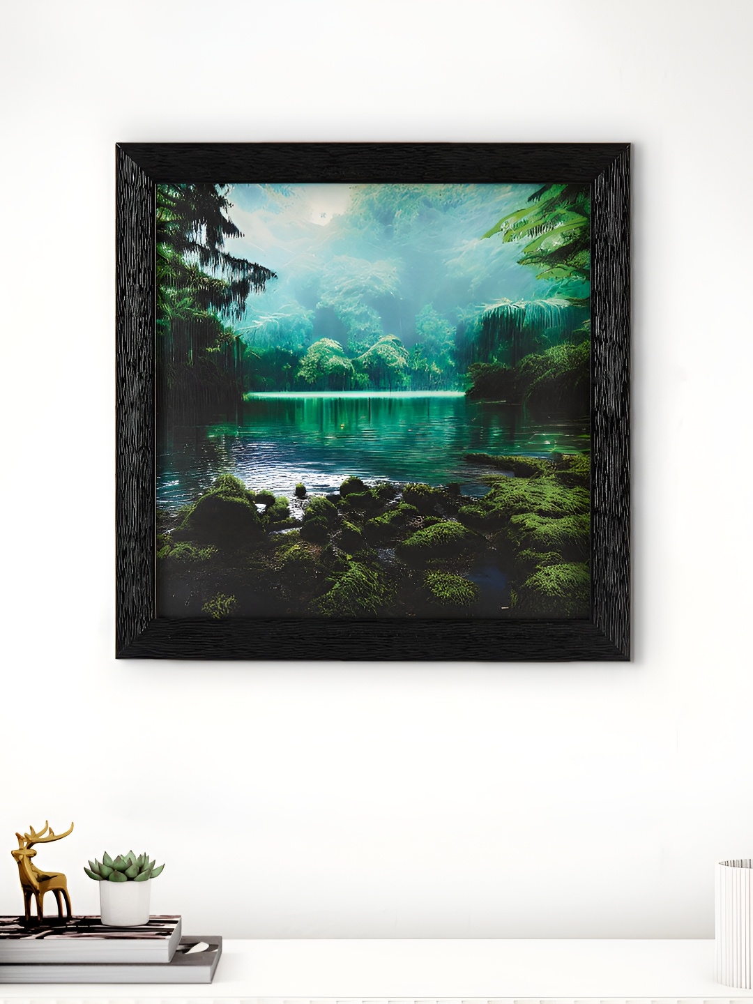 

Home Centre Black & Green Acrylic Wall Photo Frames