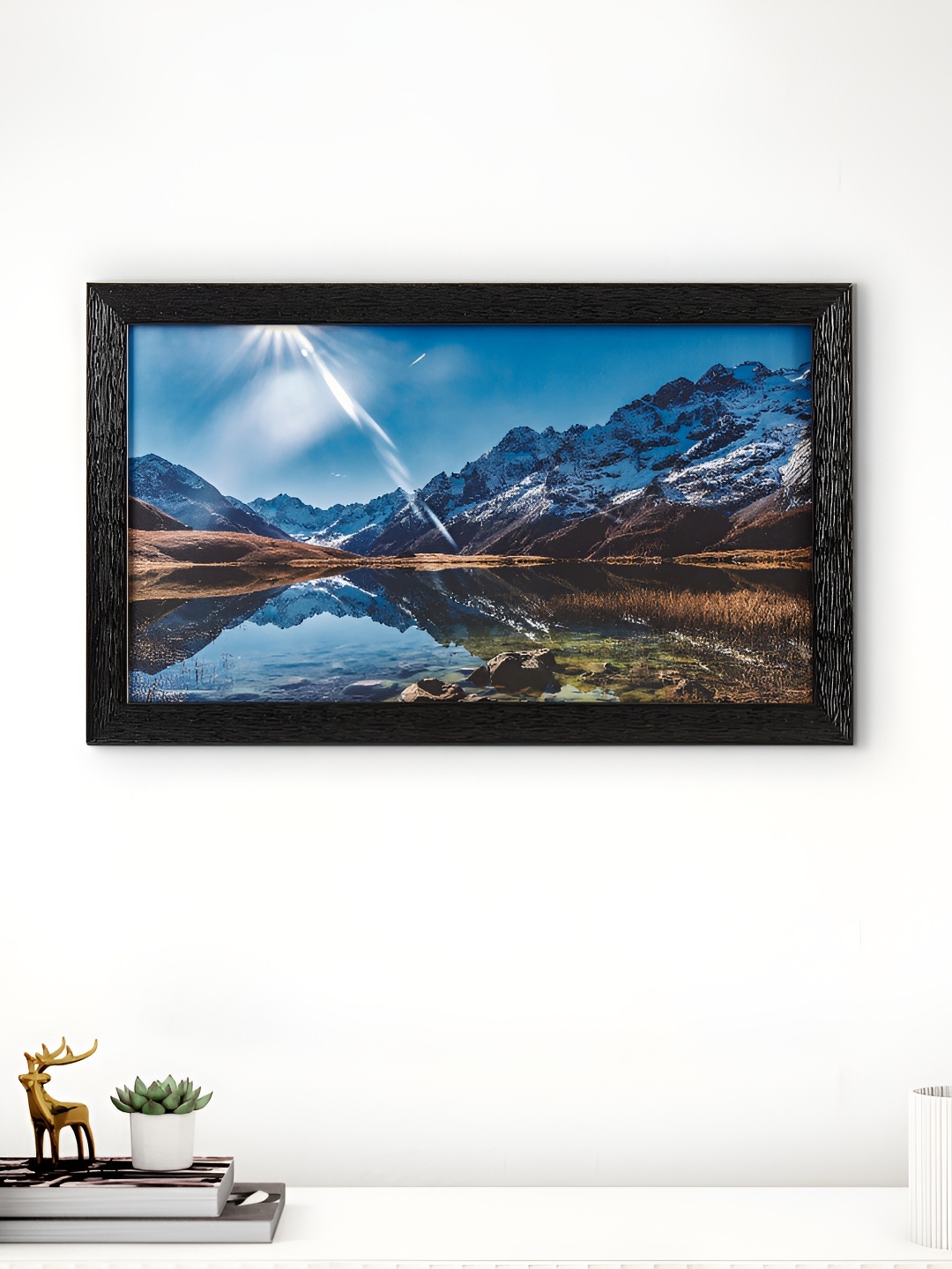 Home Centre Black & Blue Acrylic Wall Photo Frame
