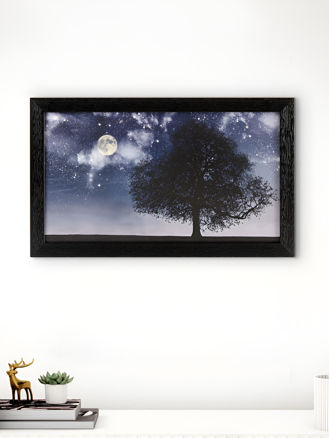 

Home Centre Black & Blue Printed Acrylic Wall Photo Frame