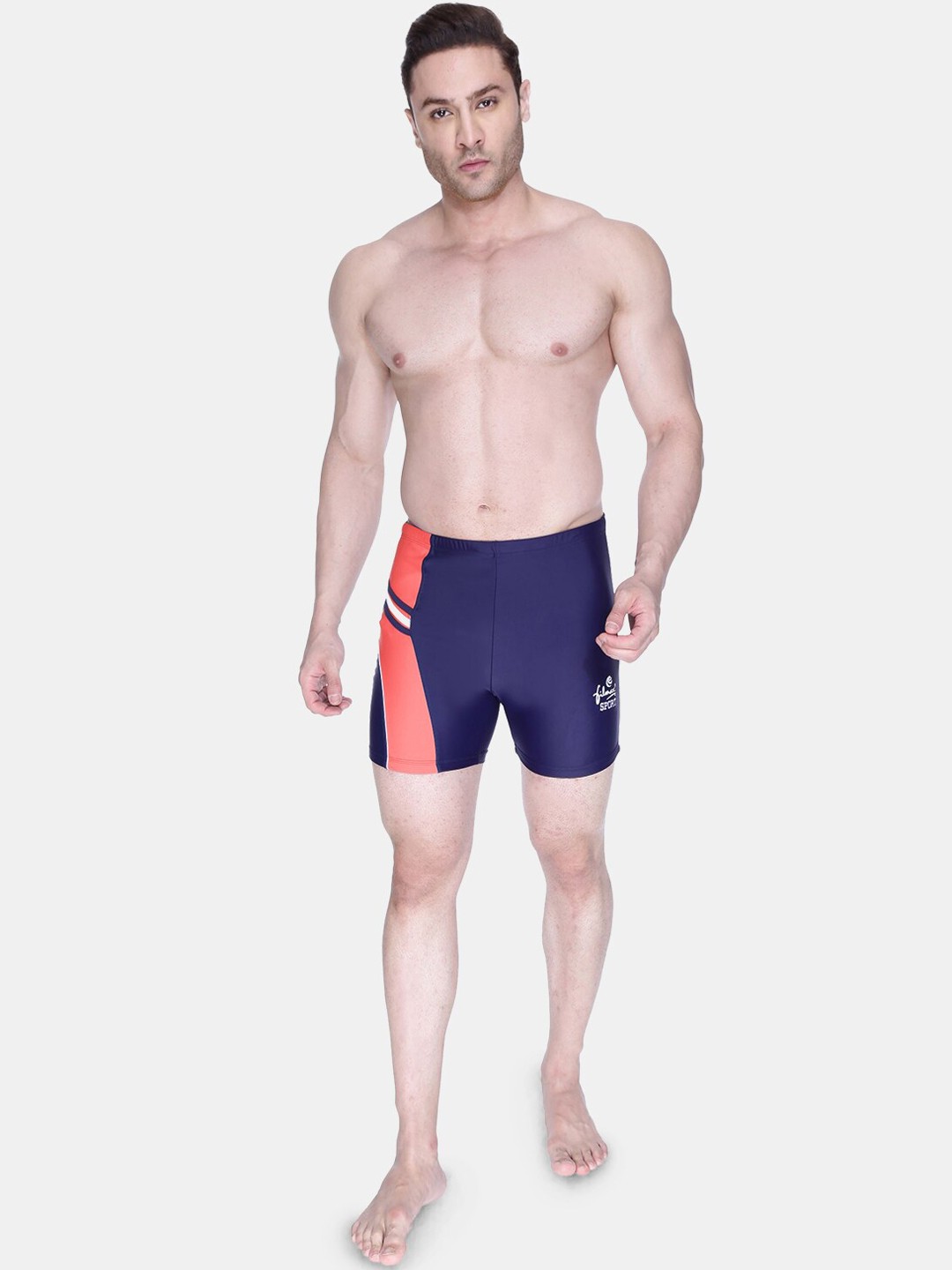 

FILMAX ORIGINALS Men Colourblocked Swim Bottom, Navy blue