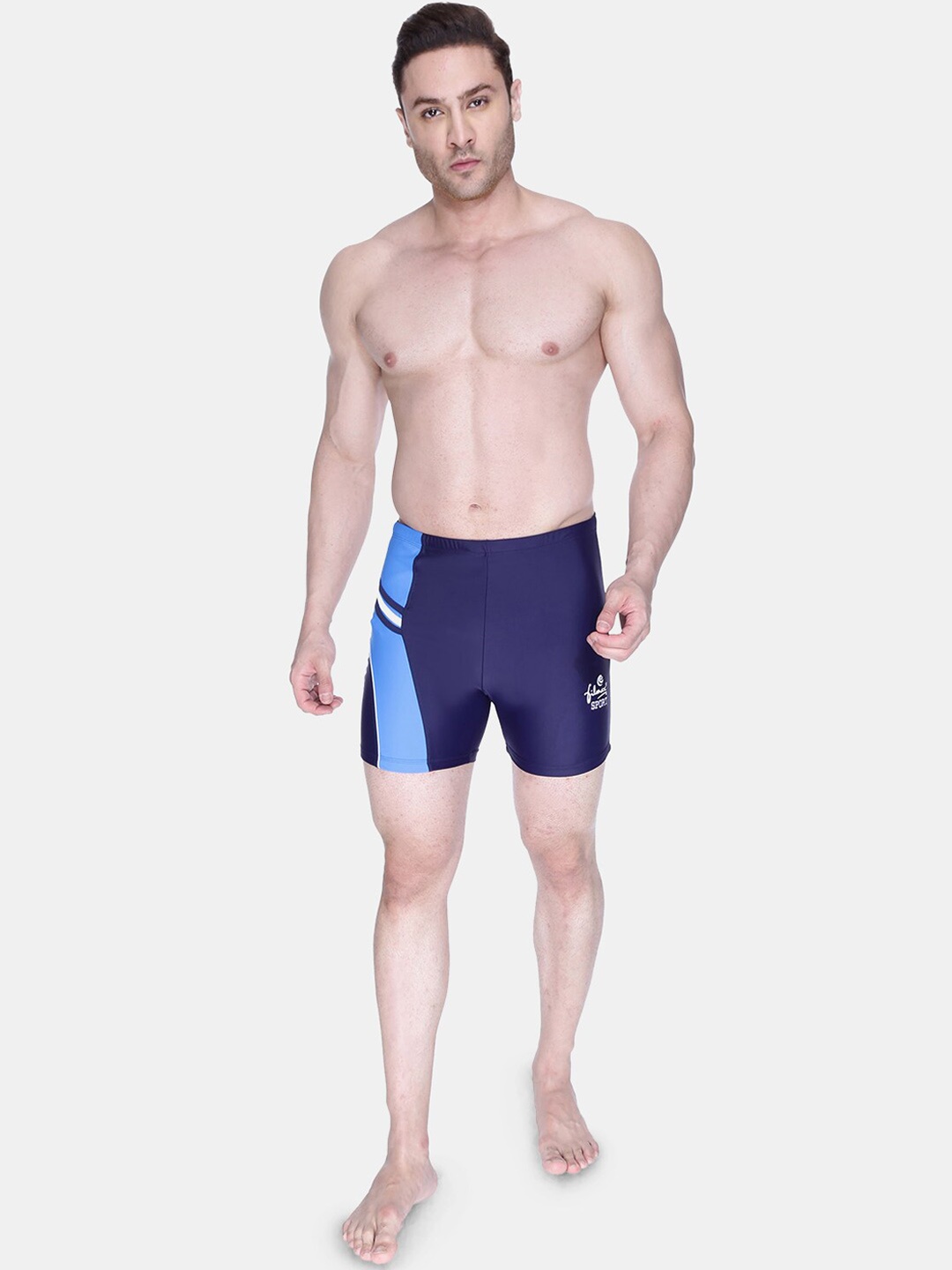 

FILMAX ORIGINALS Men Colourblocked Swim Bottom, Blue