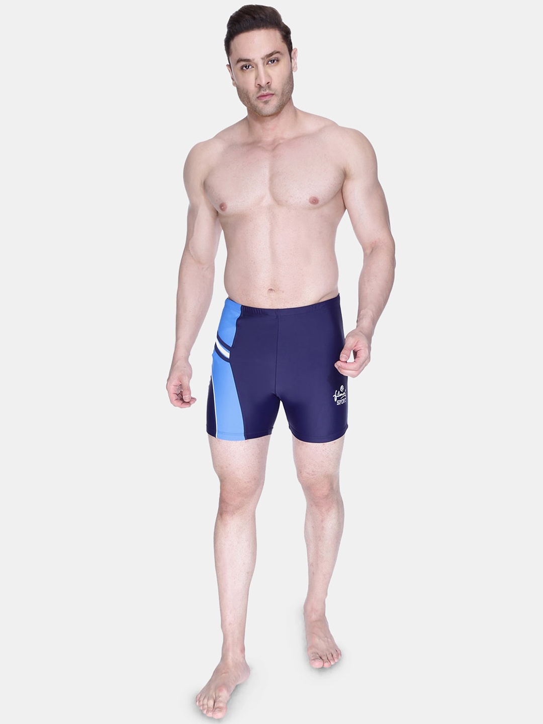 

FILMAX ORIGINALS Men Colourblocked Swim Bottom, Blue