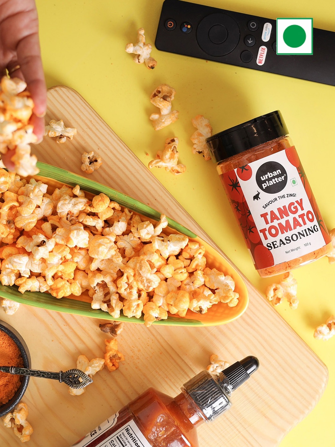 

URBAN PLATTER Classic Tangy Tomato Flavour Seasoning -100 G, Orange