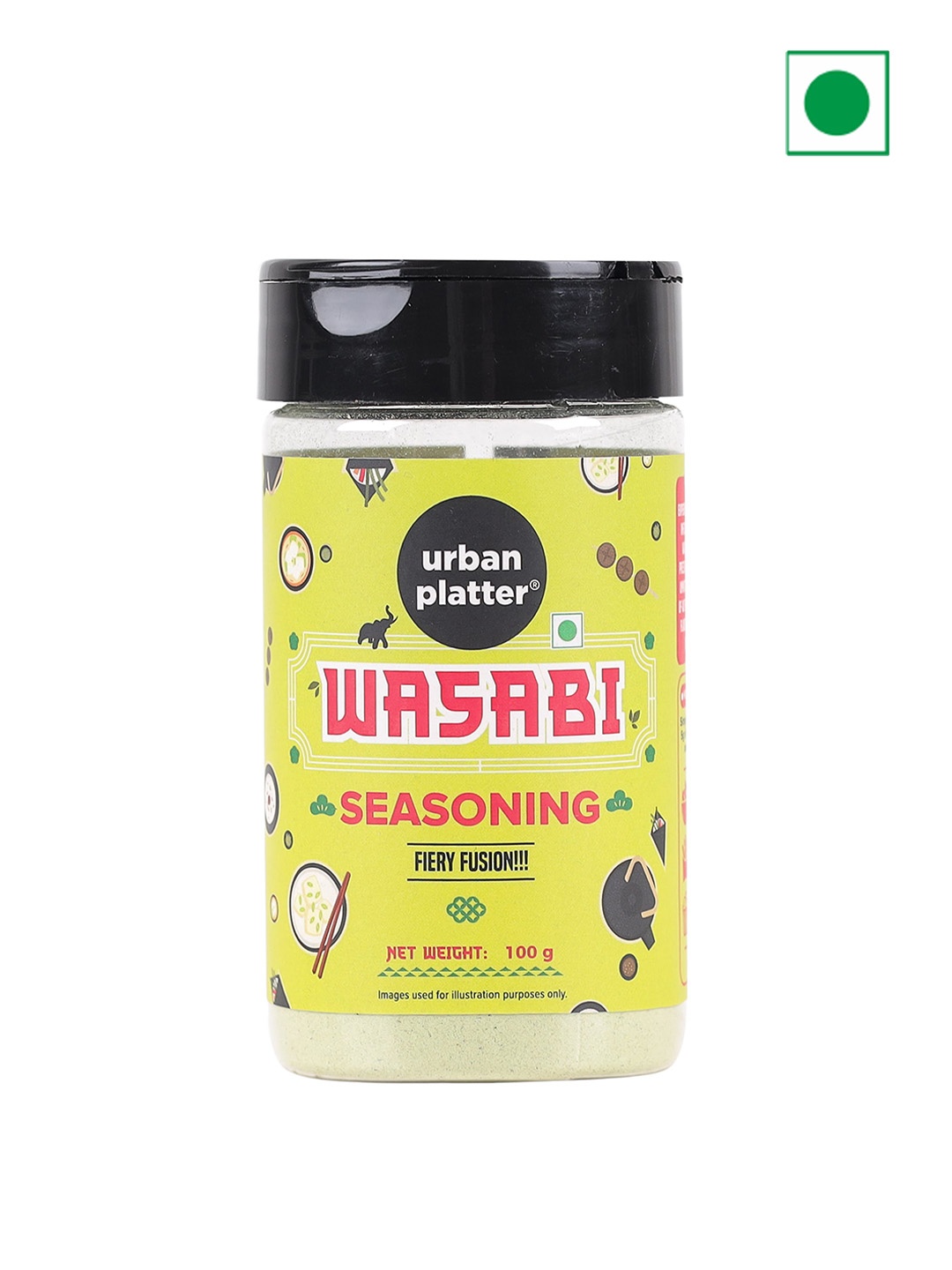 

URBAN PLATTER Wasabi Seasoning Original Japanese Flavour- 100 G, Green