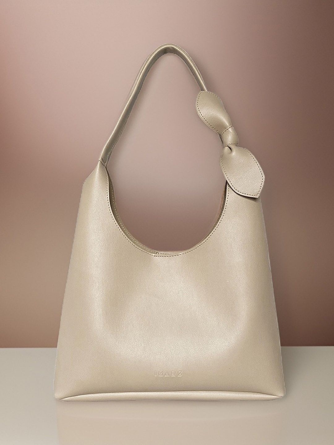 IMARS Oversized Shopper Hobo Bag, Beige