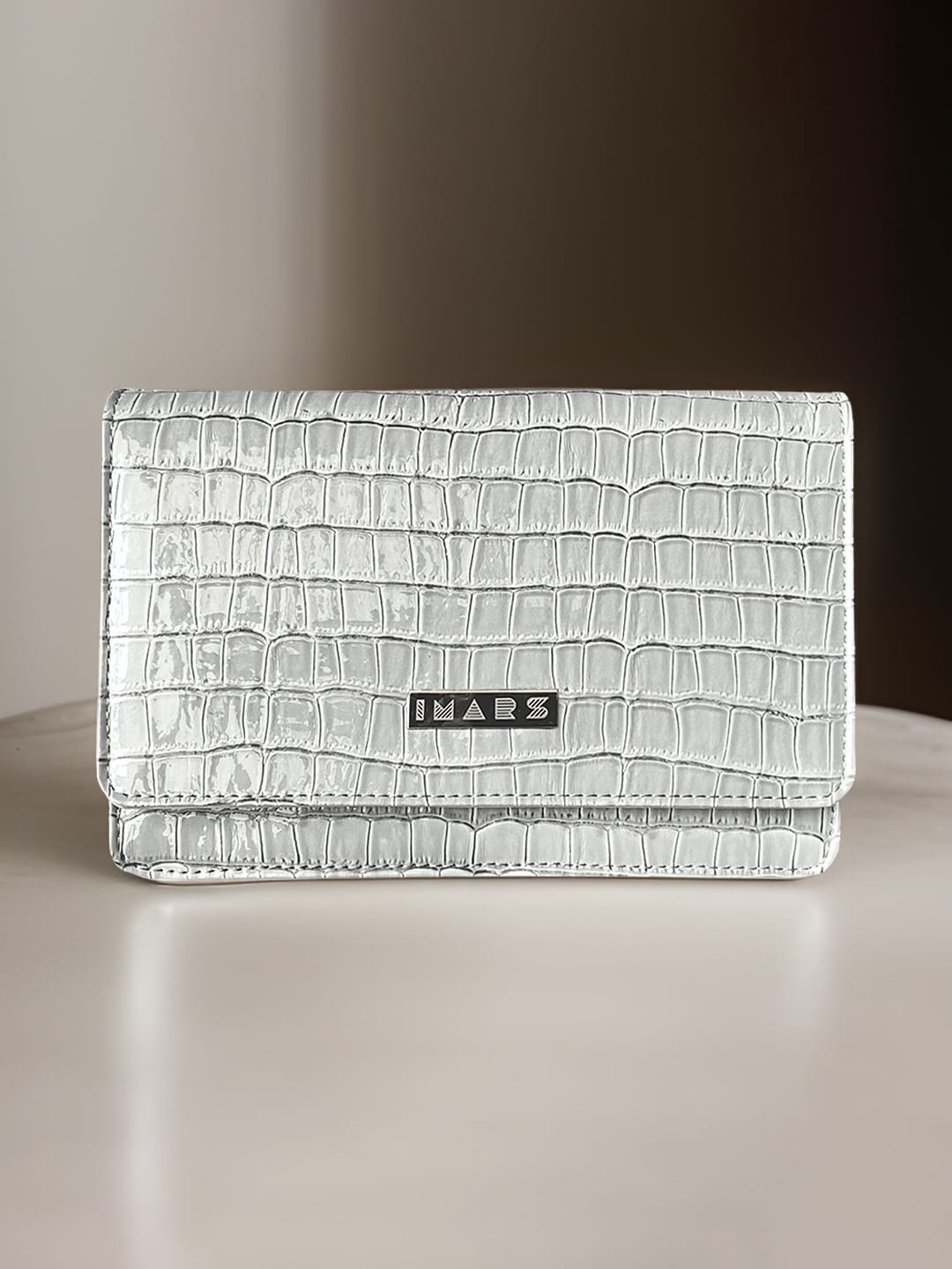 

IMARS Textured Structured Sling Bag, Grey