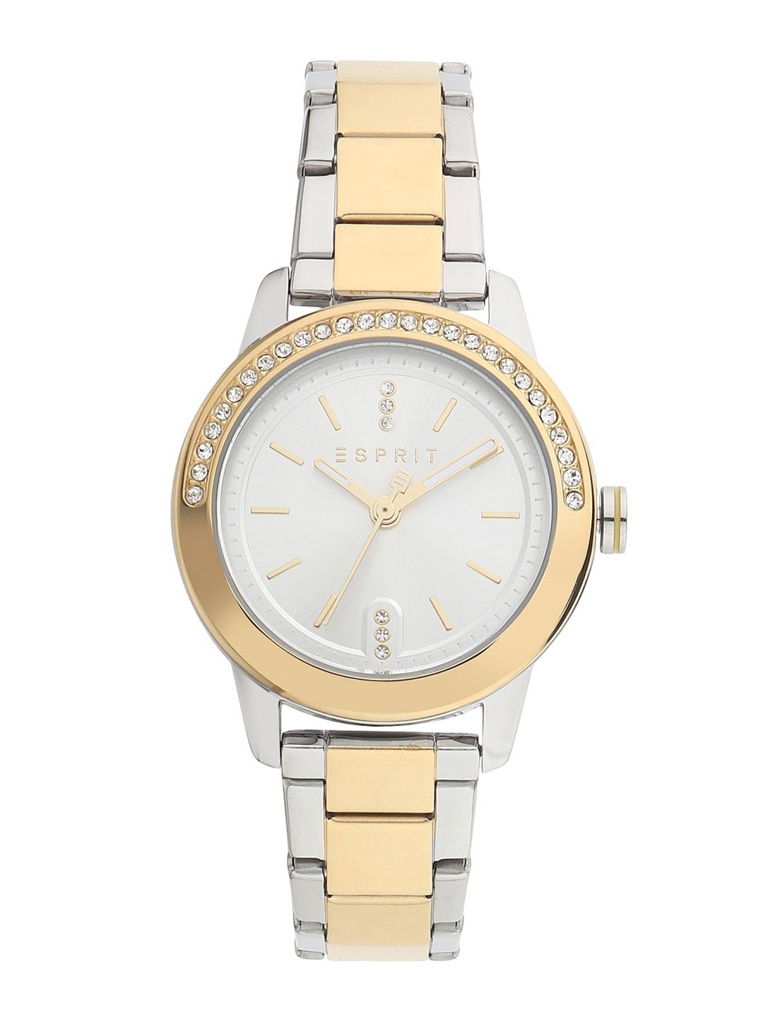 

ESPRIT Women Embellished Dial & Stainless Steel Straps Analogue Watch ES1L136M0125, Silver