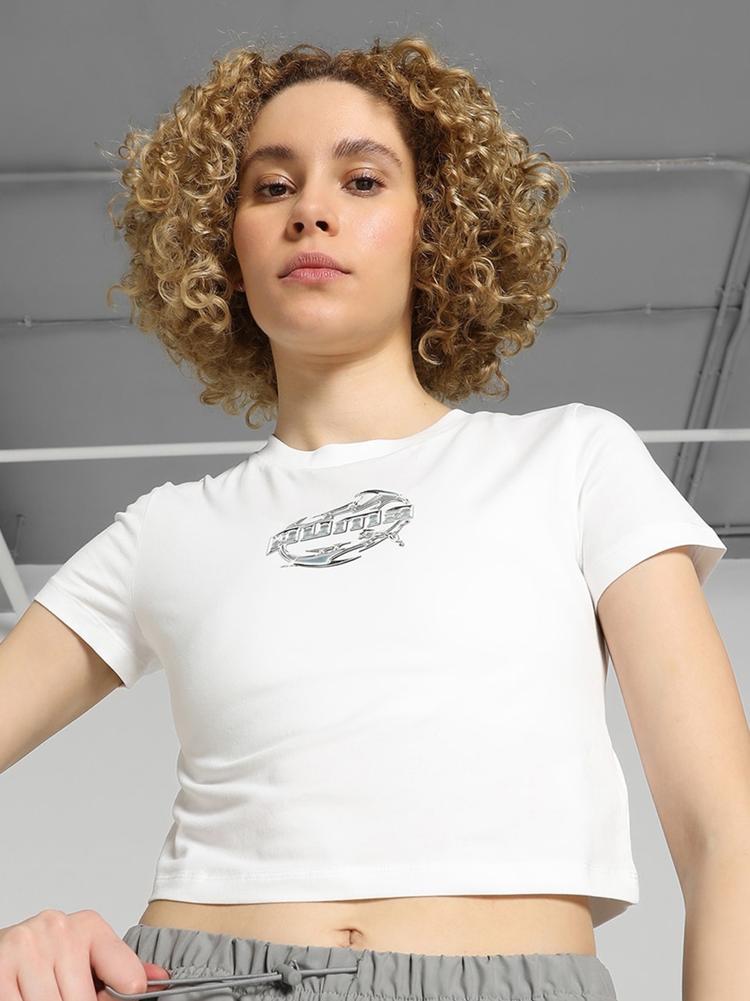 

Puma GRAPHICS Hyper Girl Crop T-Shirt, White