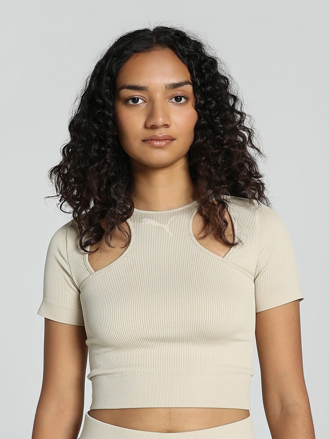 

Puma DARE TO Slim Fit T-shirt, Beige
