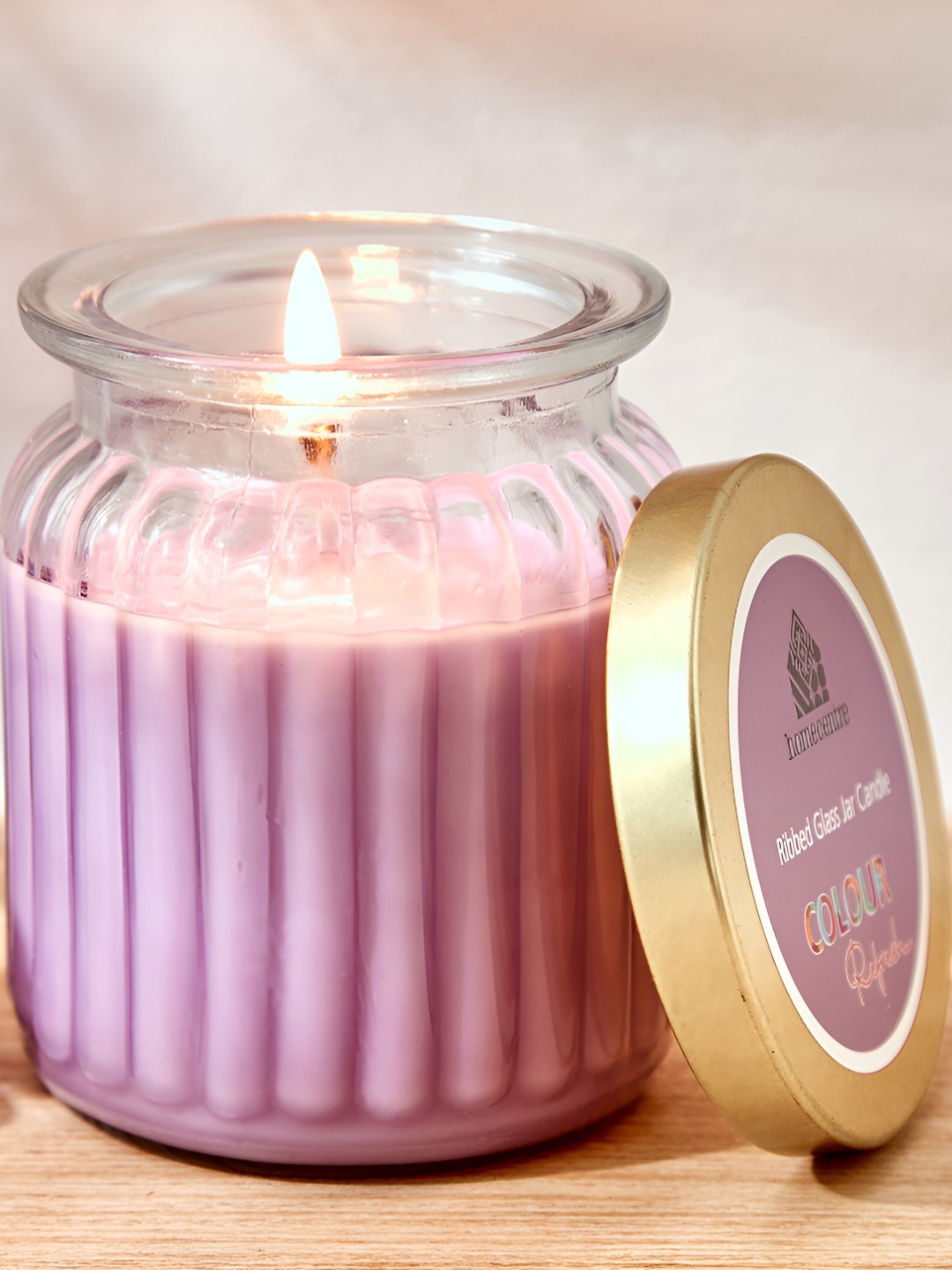 

Home Centre Purple Lavender Scented Jar Candle