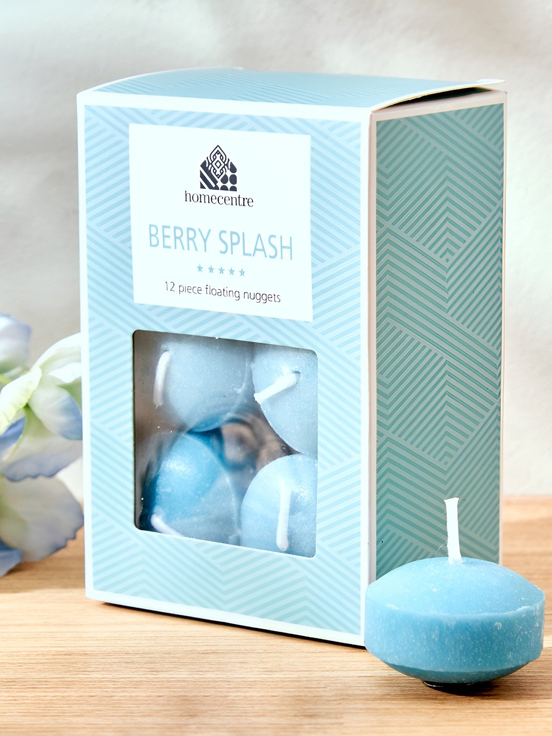 

Home Centre Blue 12 Pieces Tea Light Candles