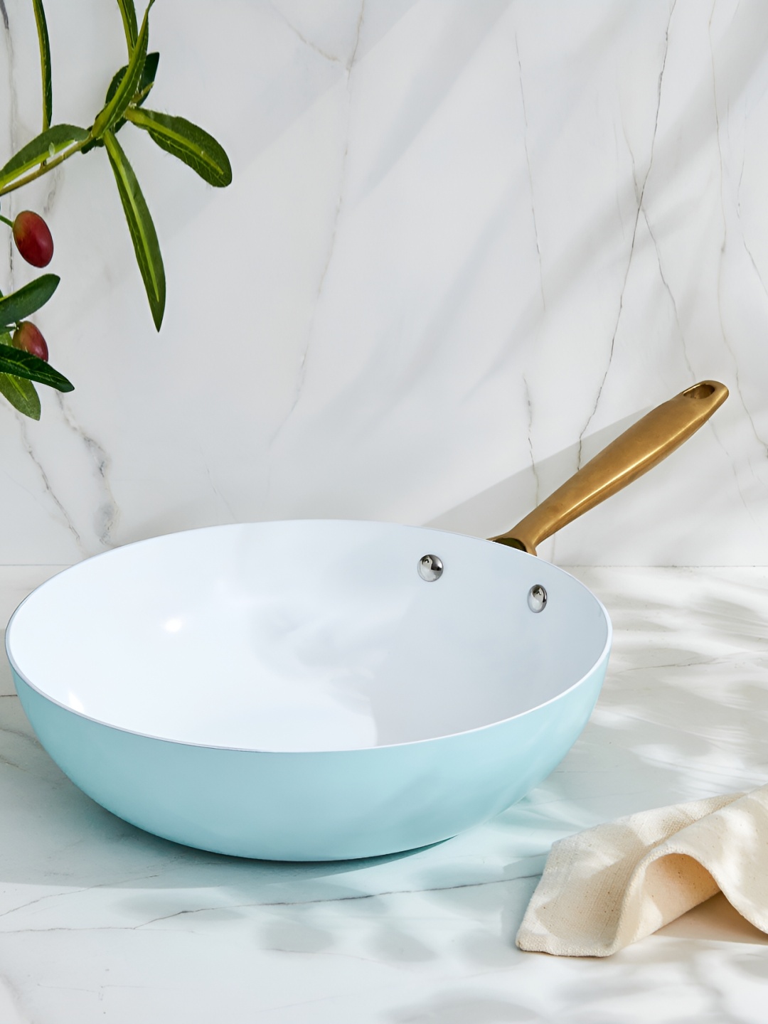 

Home Centre Signature Series Nebula Blue Non-Stick Wok 3.7L
