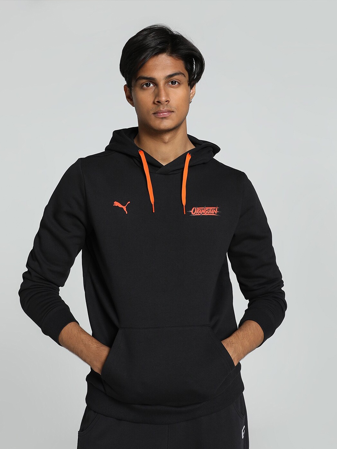 

Puma Men Orangutan Cotton Hoodie, Black