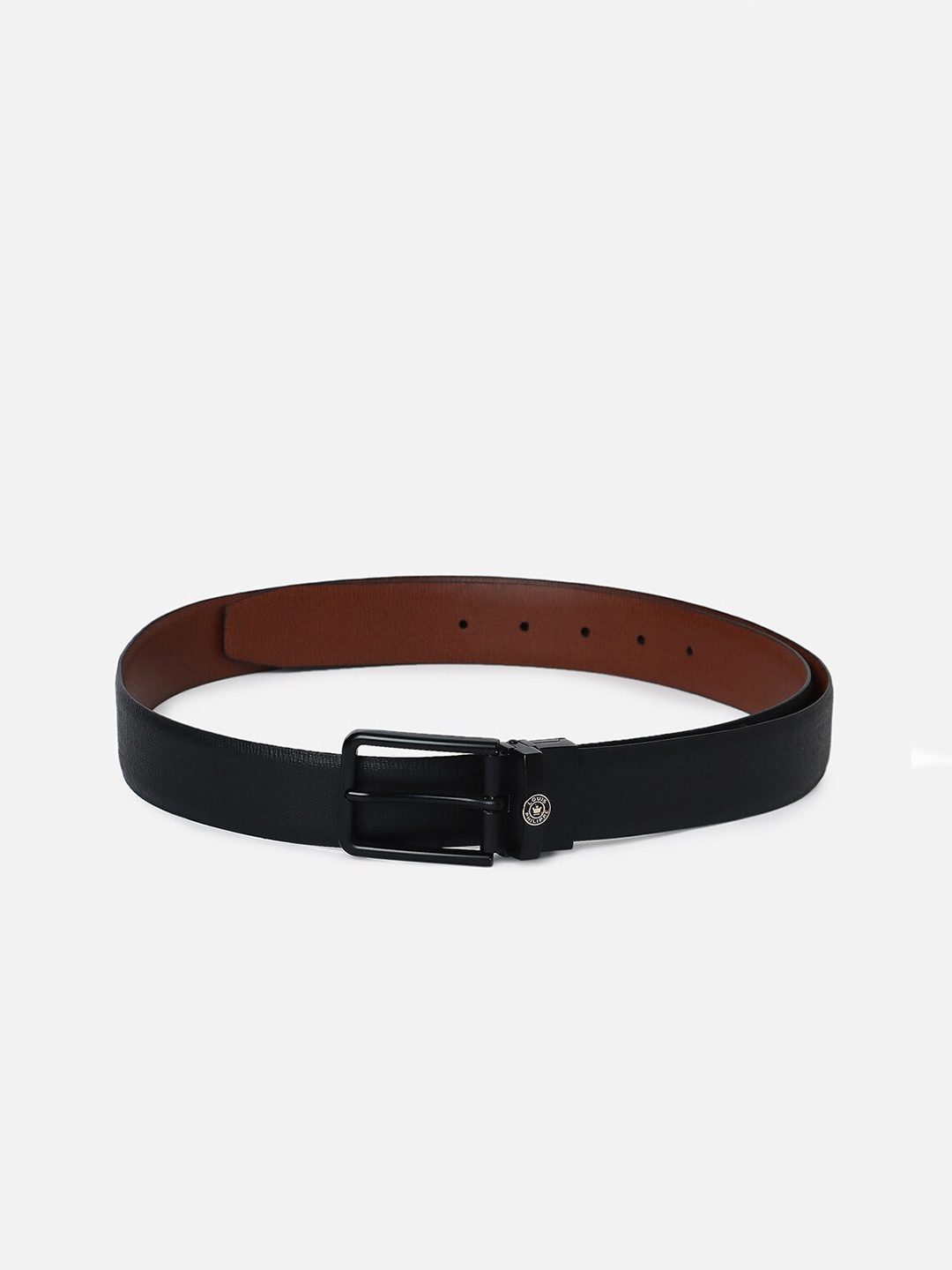 

Louis Philippe Men Textured Leather Reversible Formal Belt, Navy blue