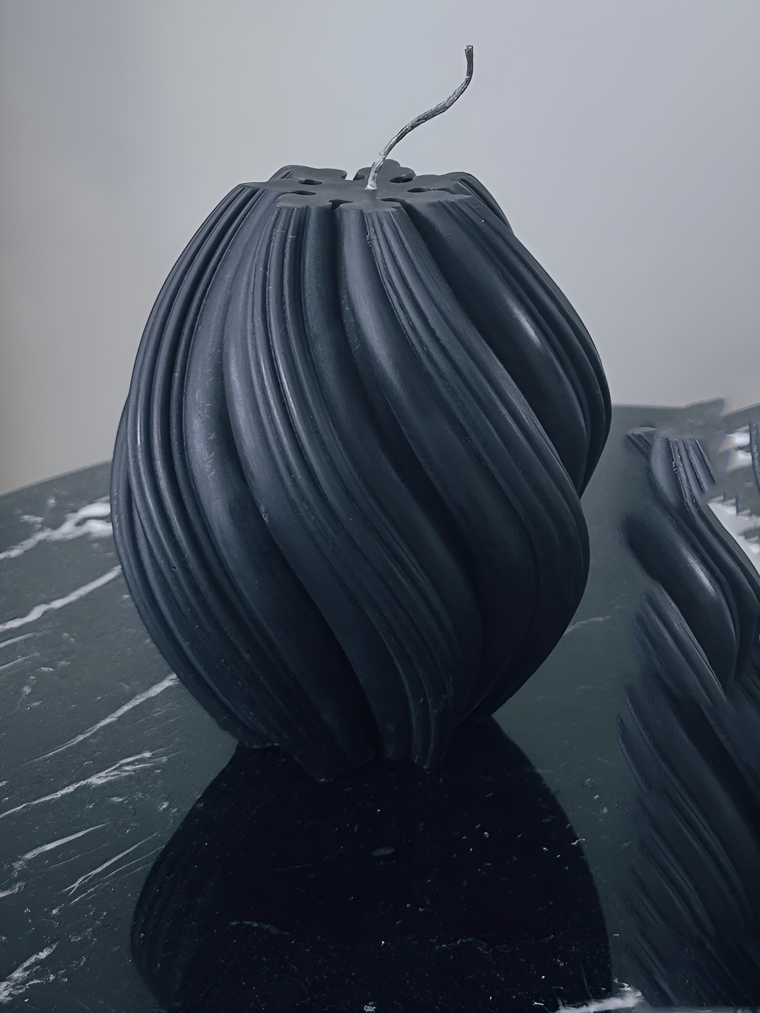 

atorakushon Black Soy Wax Fruit Scented Pillar Candle