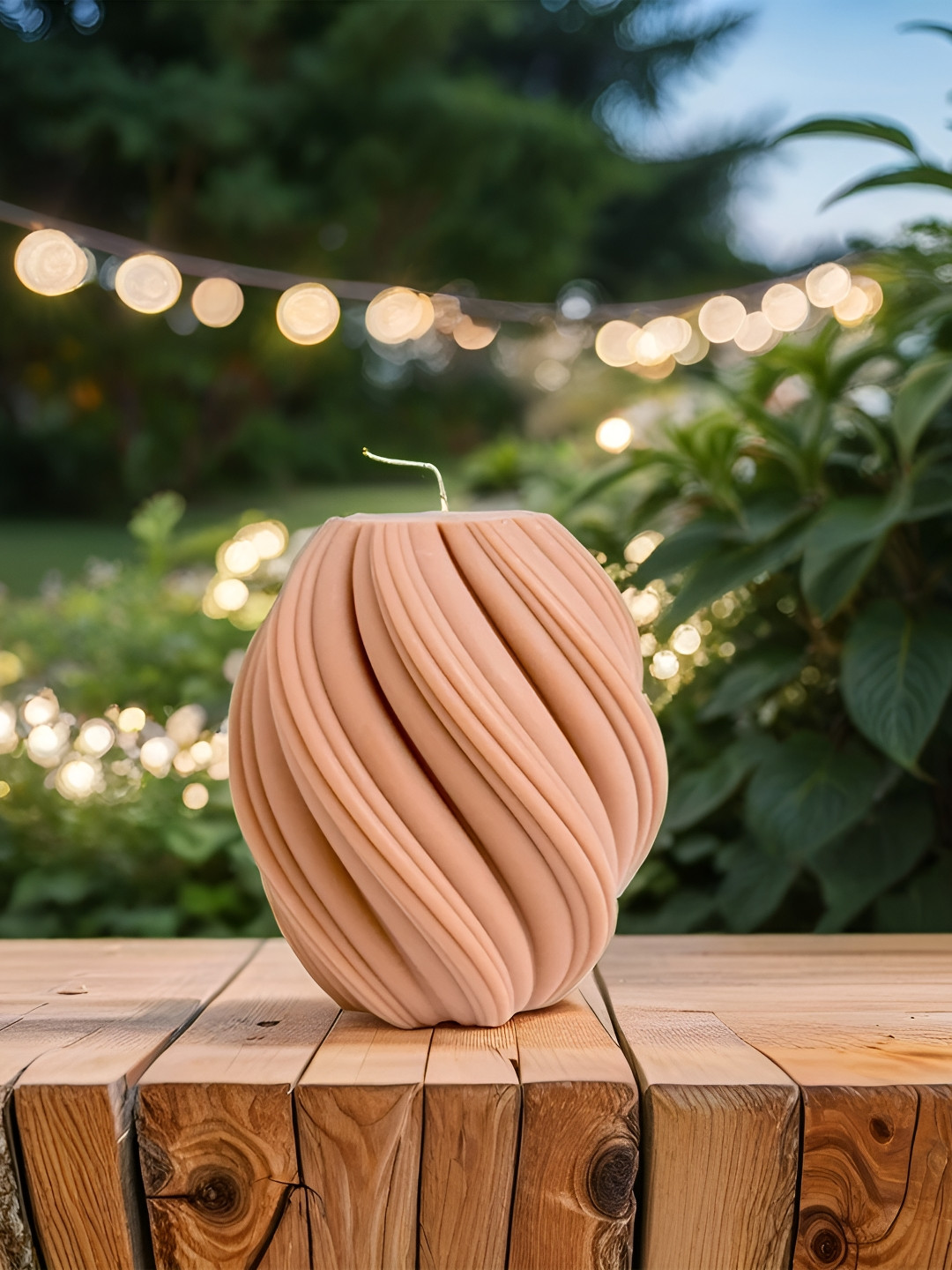 

atorakushon Peach Soy Wax Fruit Scented Pillar Candle