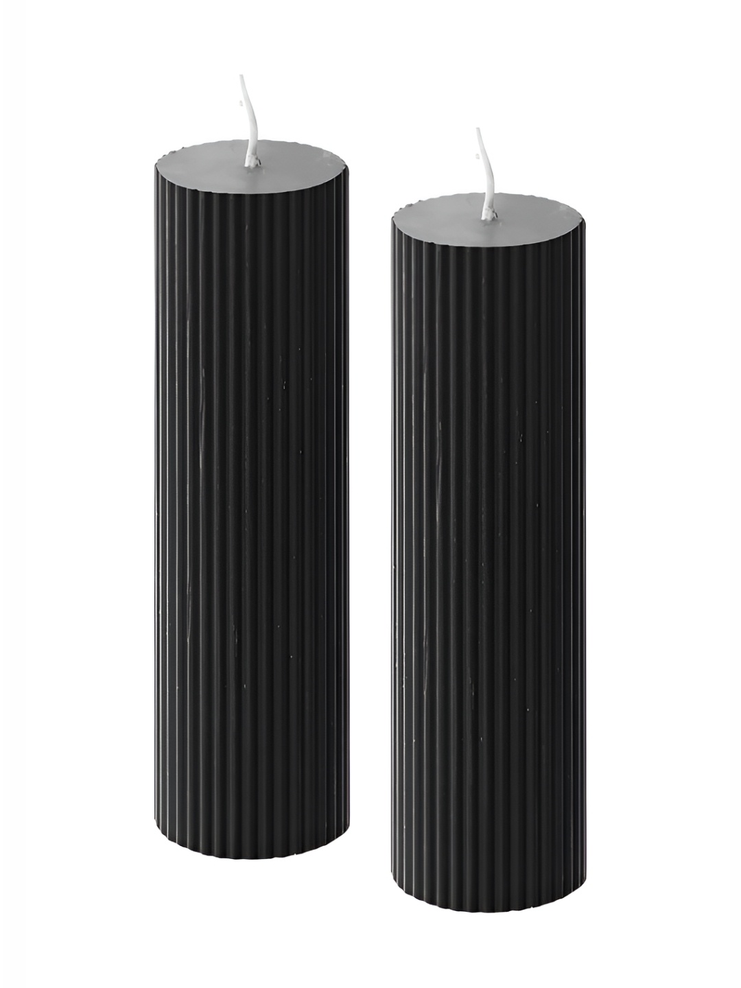 

atorakushon Black 2 pieces Soy Was Jasmine Pillar Candle