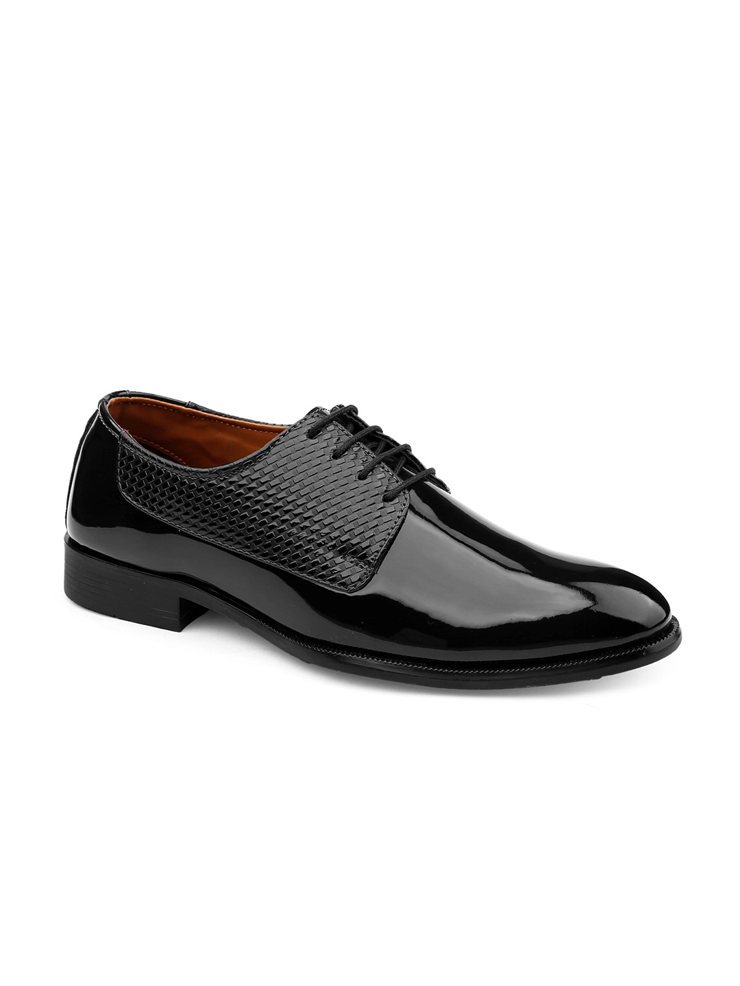 

Bxxy Men Round Toe Formal Derbys Shoes, Black