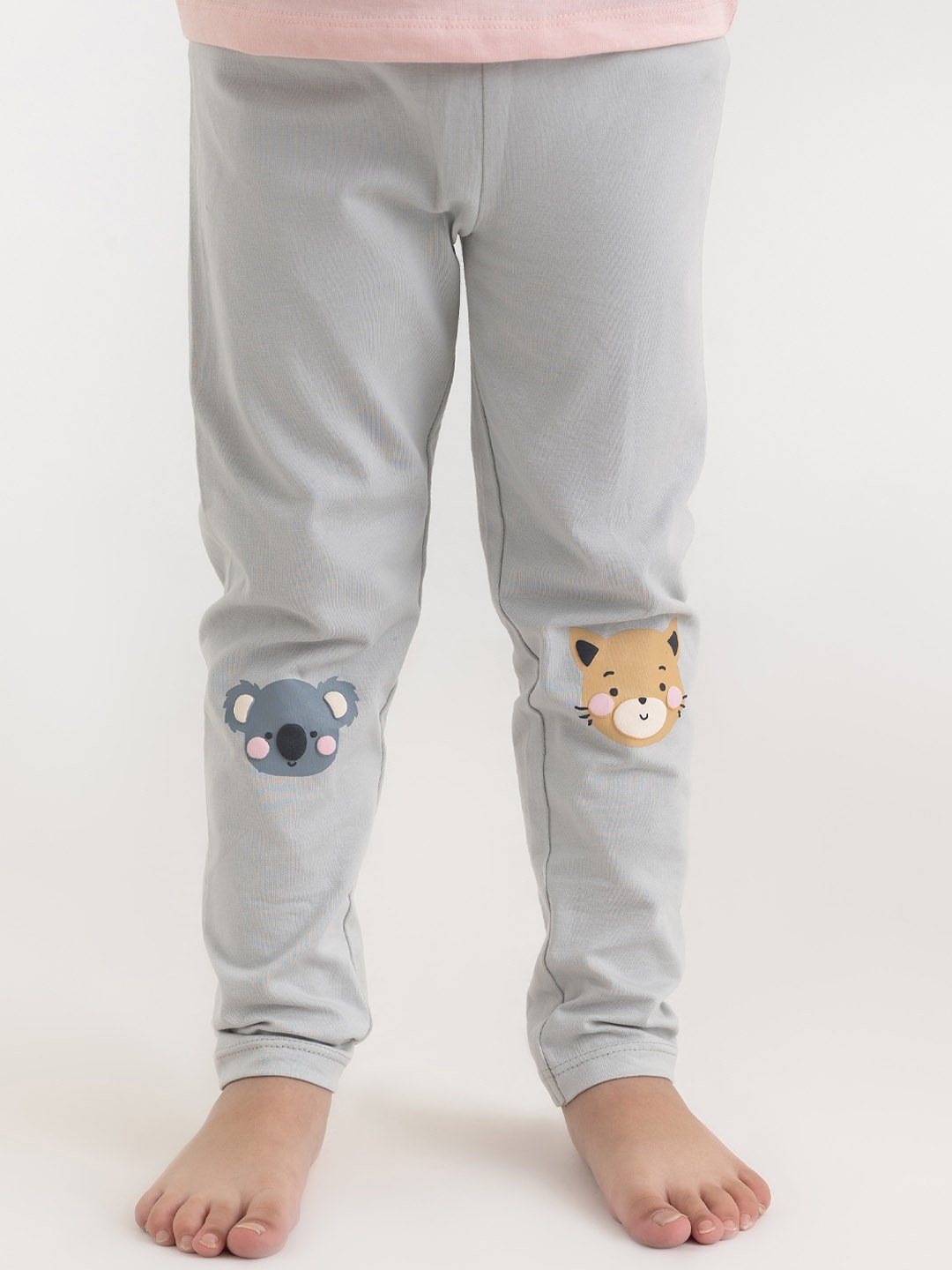 

haus & kinder Infant Girls Ankle-Length Leggings, Grey