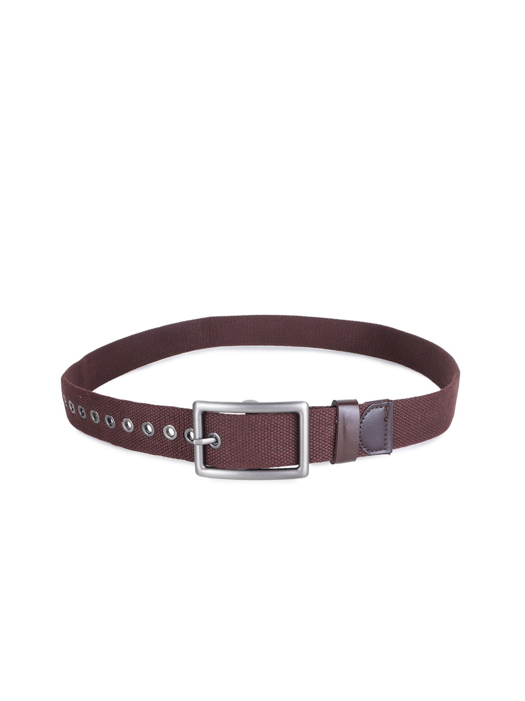 

Zacharias Men Textured Cotton Belt, Brown