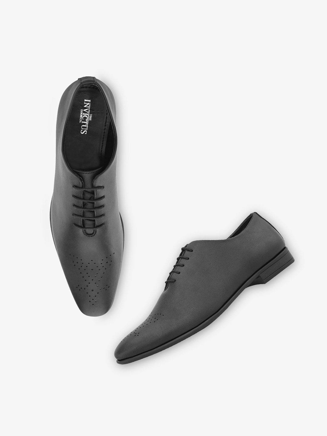 

INVICTUS Men Lace-Up Formal Oxfords, Black