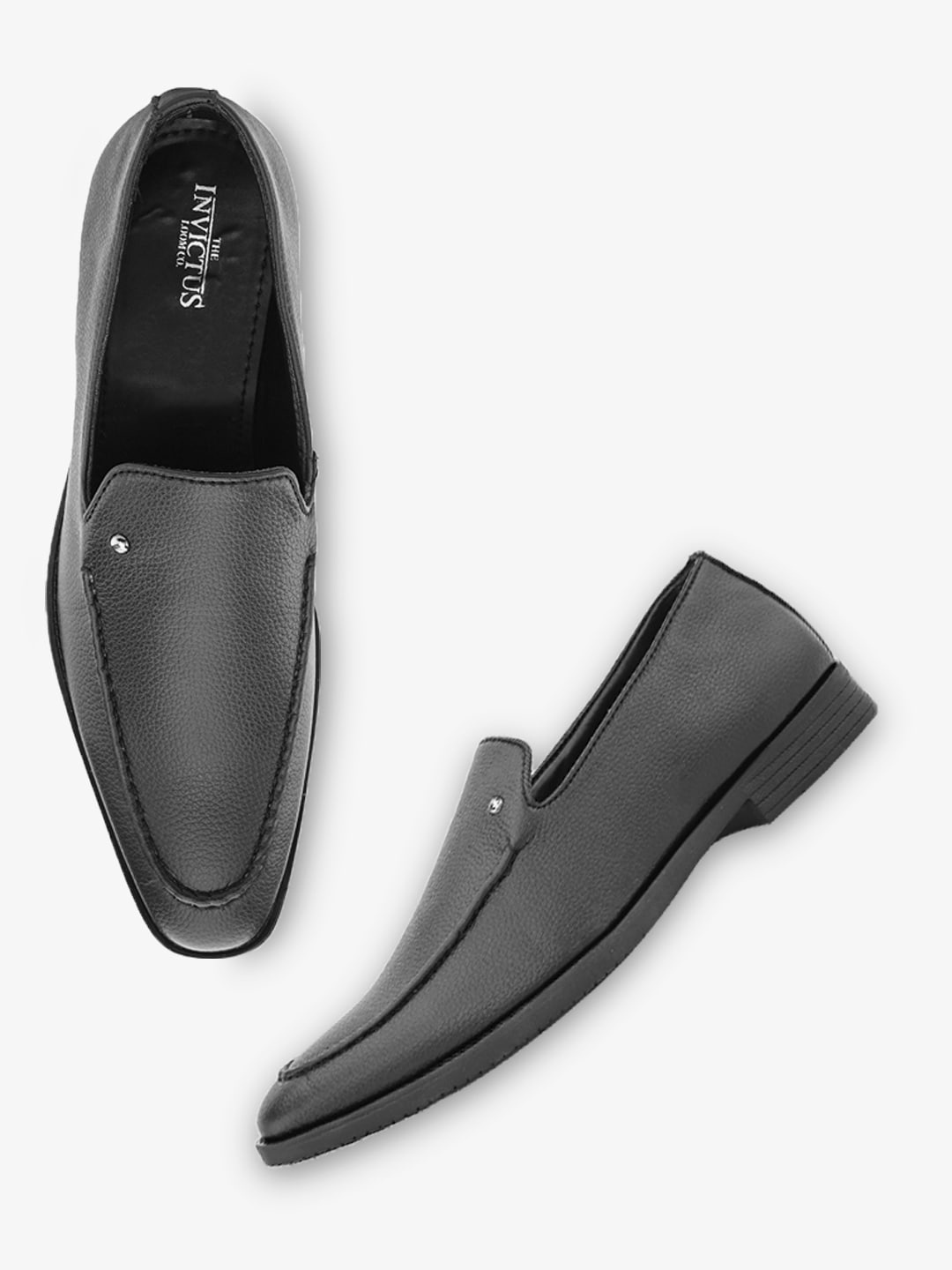 

INVICTUS Men Formal Slip-On Shoes, Black