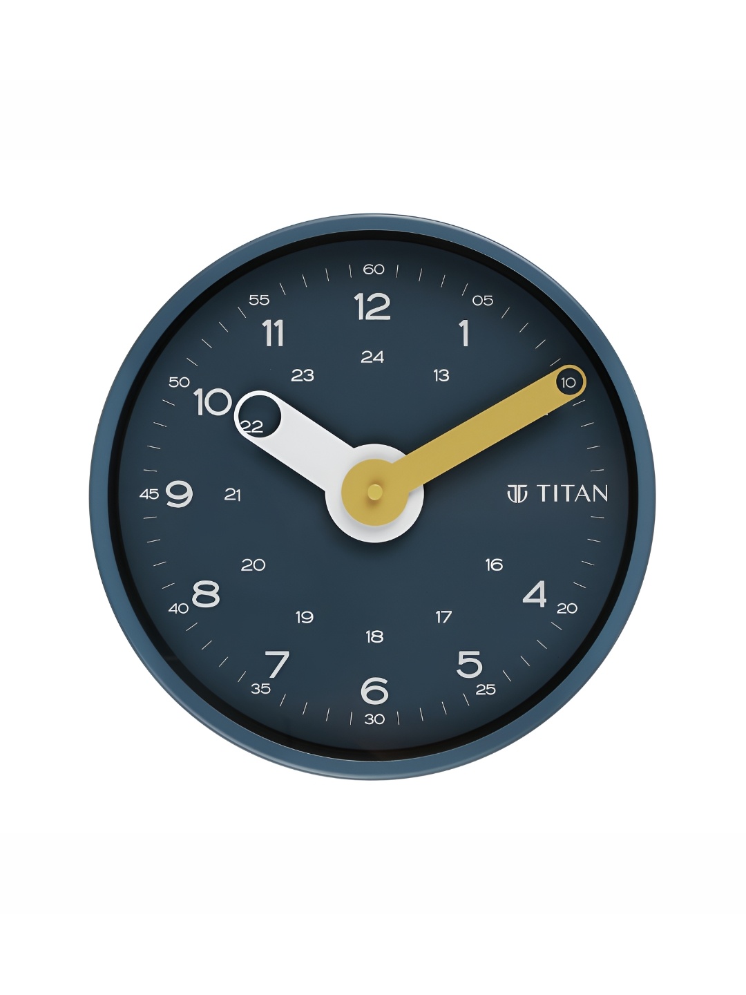 

Titan Modern Metallo Blue & White Metal Contemporary Round Wall Clock