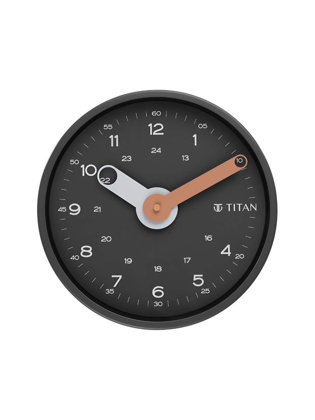 

Titan Modern Metallo Grey & White Metal Contemporary Round Wall Clock