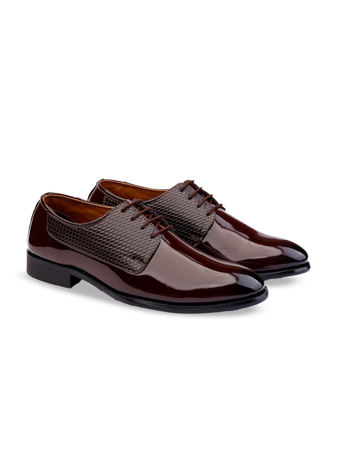 

Bxxy Men Textured Formal Derbys, Brown