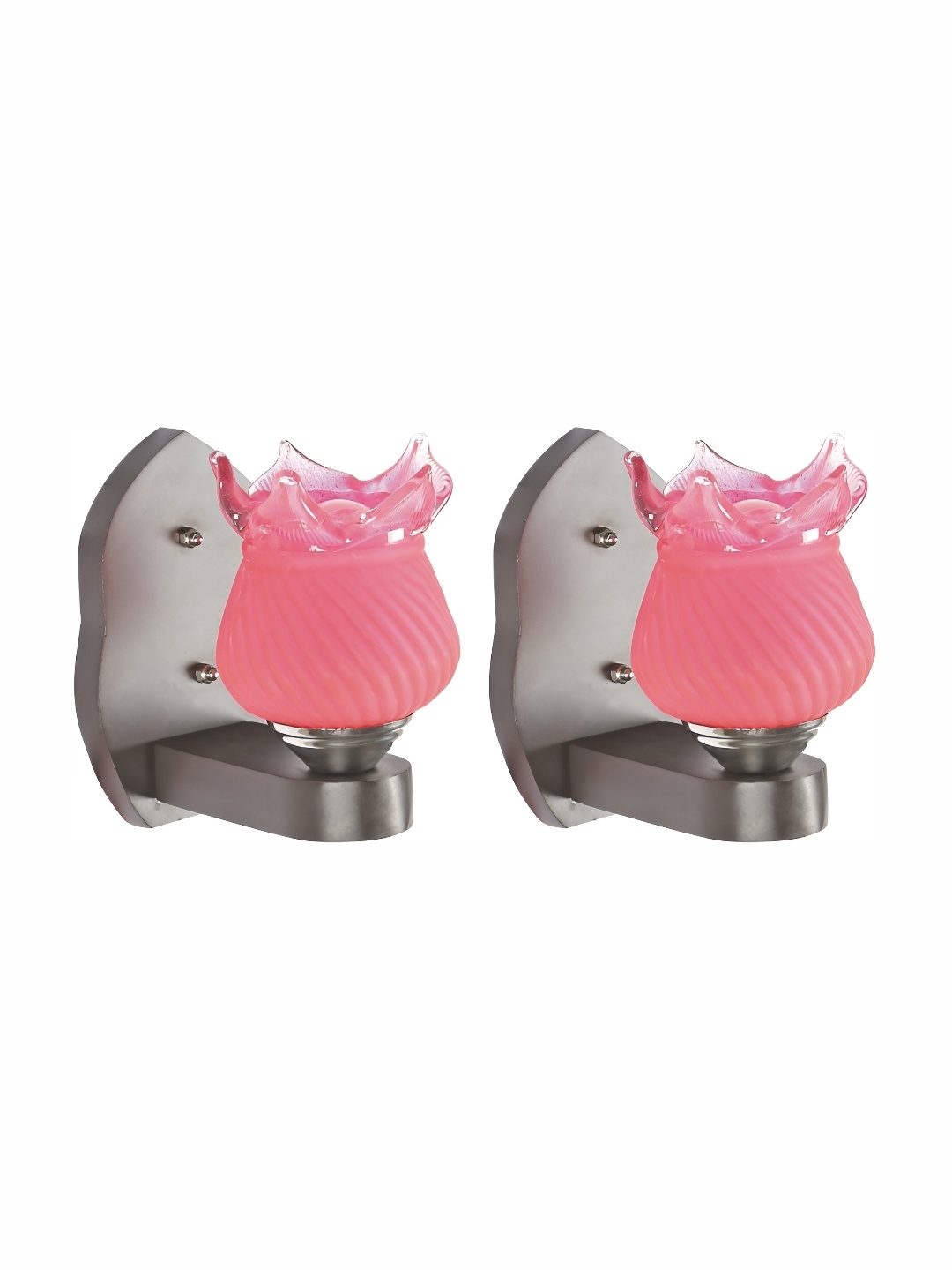 

1ST TIME Black & Pink Glass Contemporary Abstract Shaped Shaped Wall Lamp