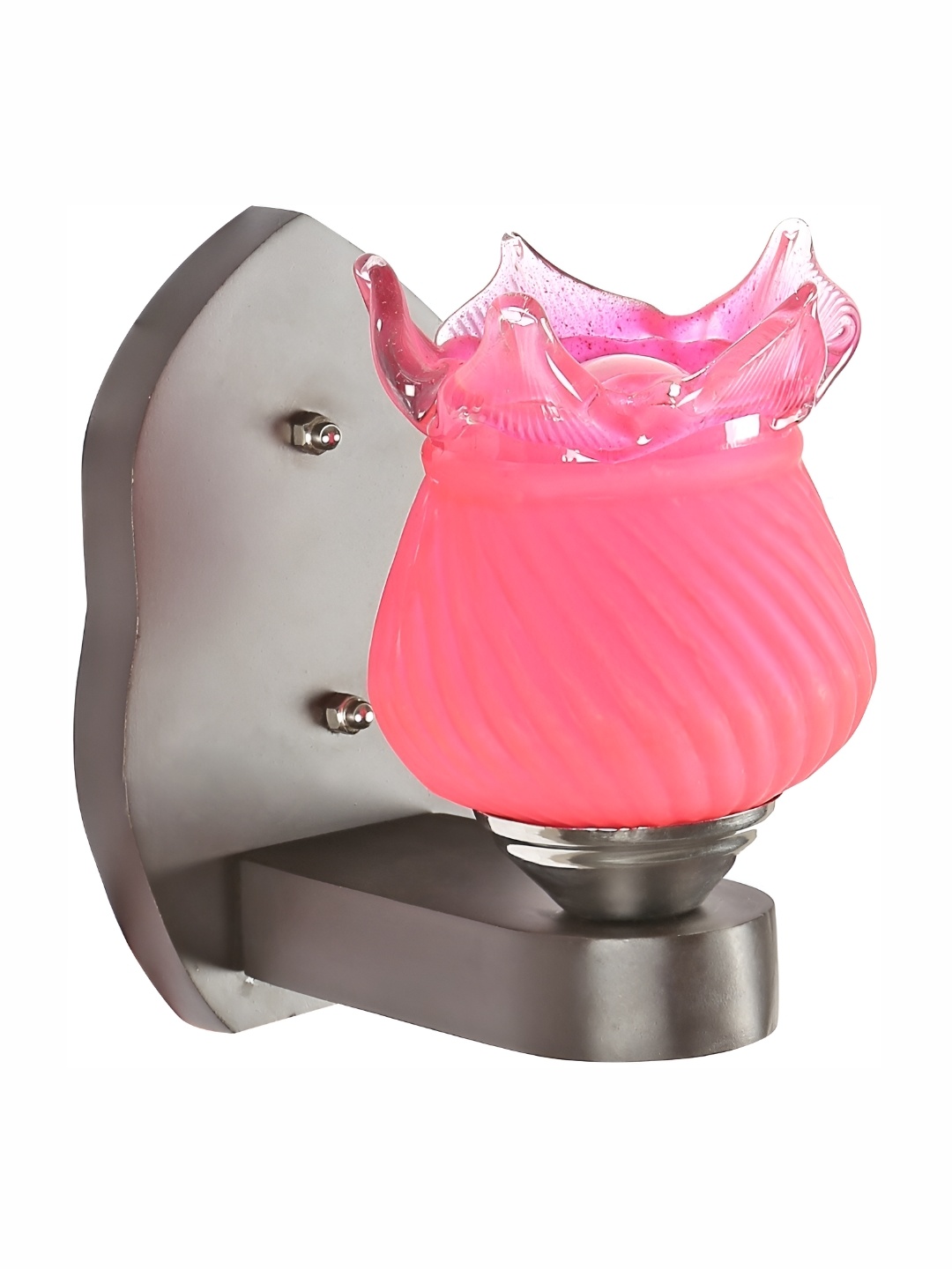 

1ST TIME Pink & Black Glass Traditional Wall Lamp