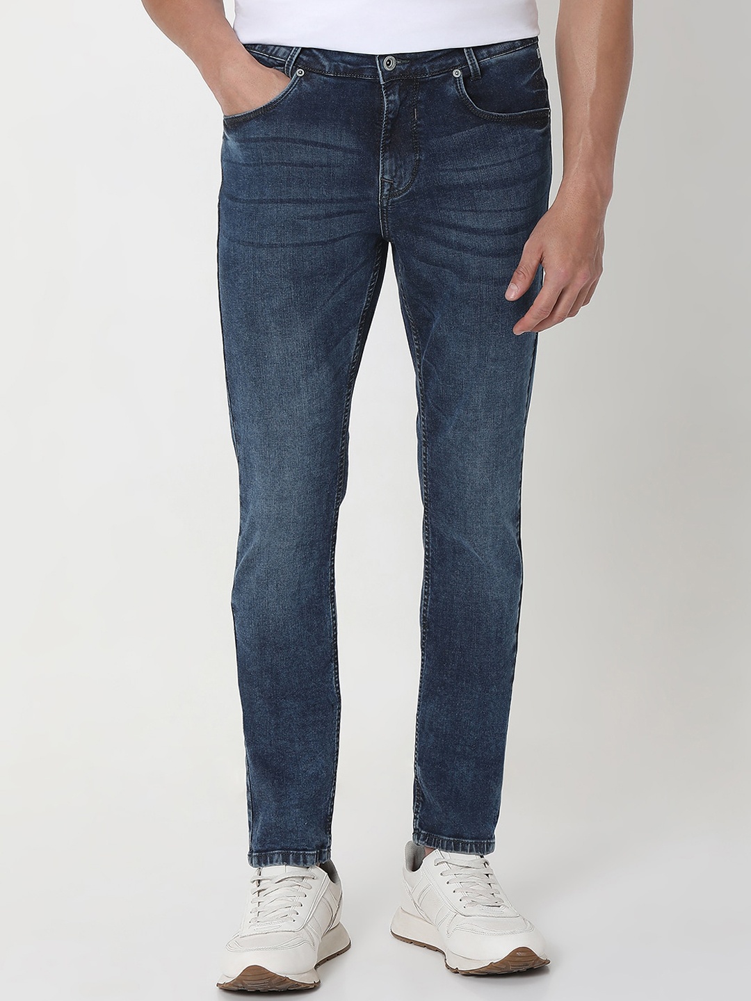 

Mufti Men Skinny Fit Light Fade Clean Look Stretchable Jeans, Blue