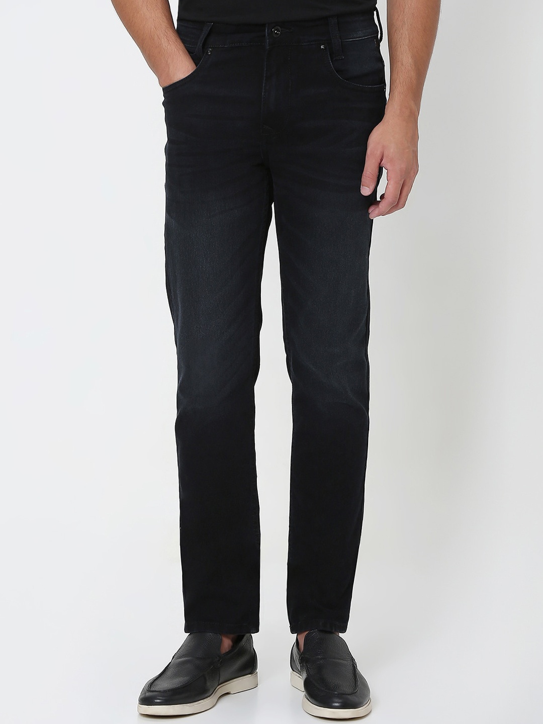 

Mufti Men Slim Fit Clean Look Stretchable Jeans, Black