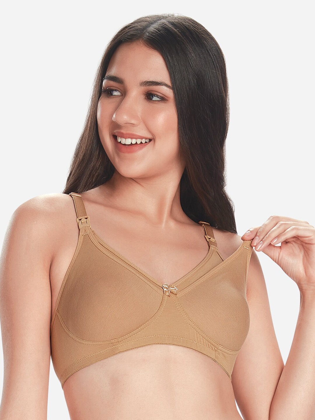 

VStar Full Coverage All Day Comfort Maternity Bra, Beige