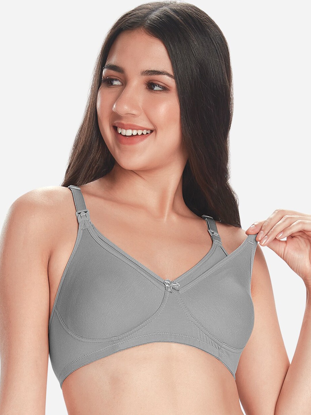 

VStar Full Coverage All Day Comfort Maternity Bra, Grey